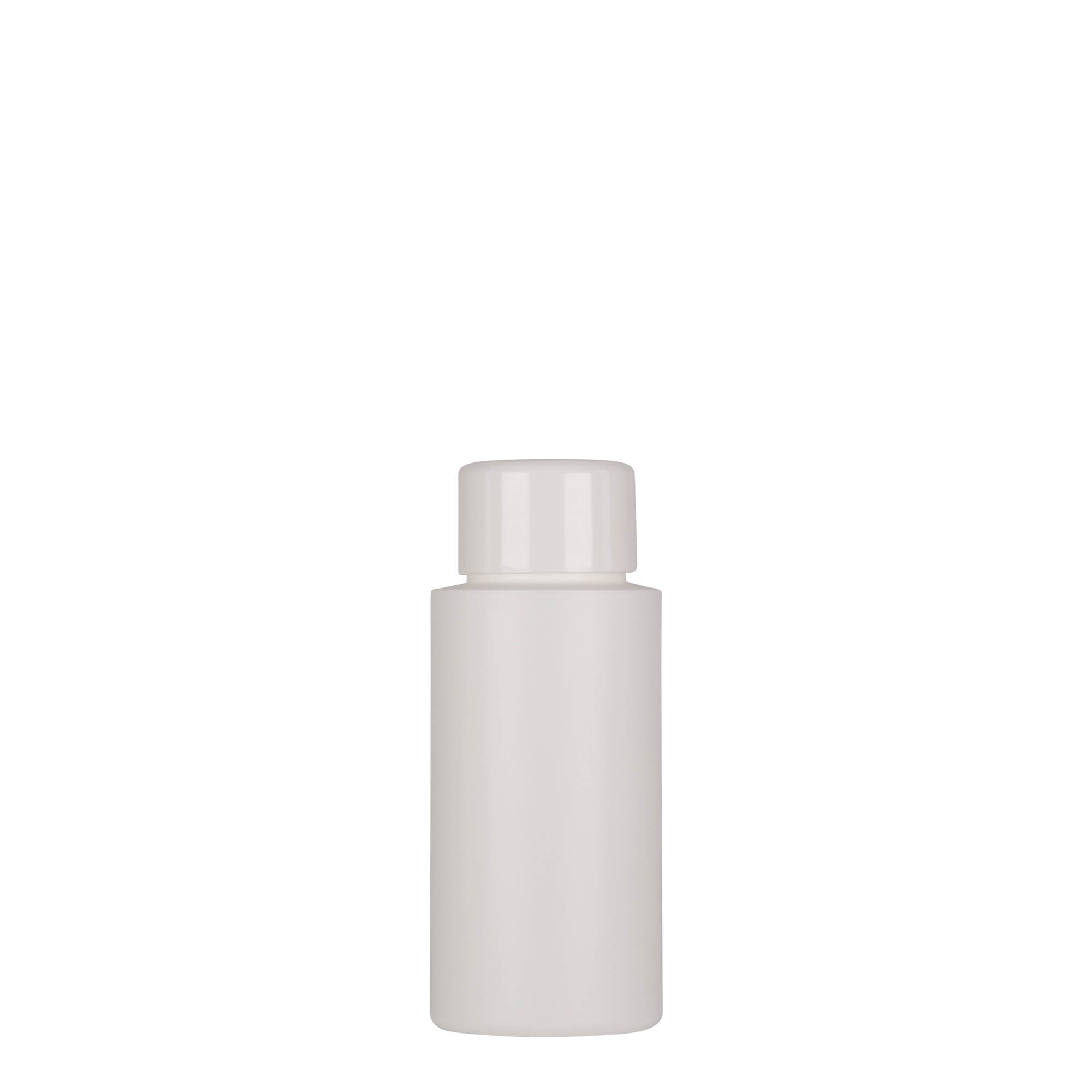 Plastična boca od 50 ml 'Pipe', Green HDPE, bela, otvor: GPI 24/410