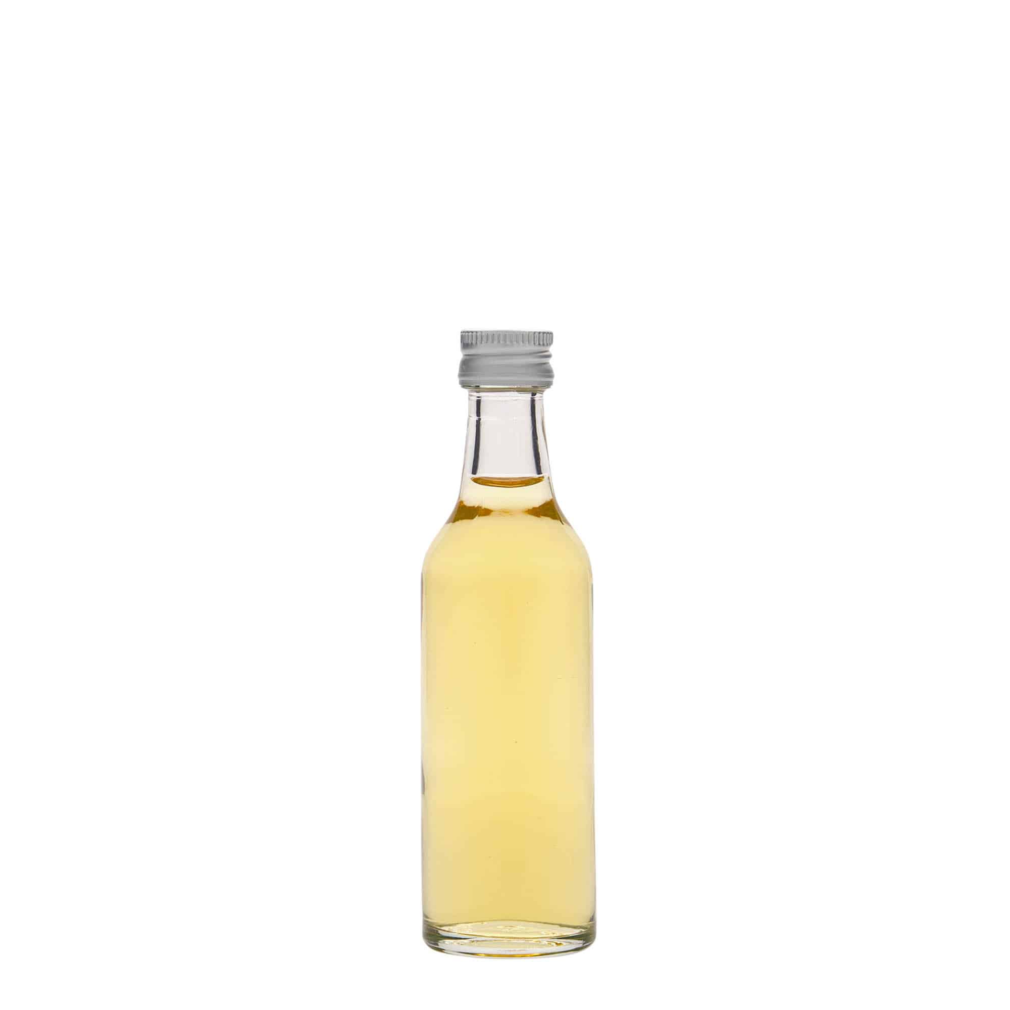 Staklena boca od 50 ml s ravnim grlom, otvor: PP 28