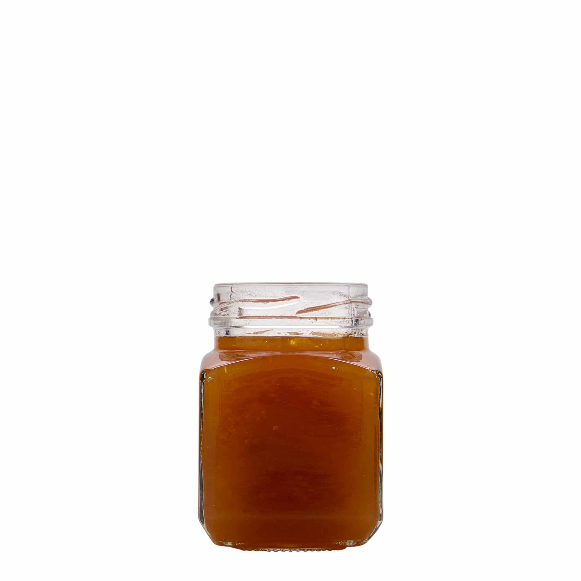 Četvrtasta tegla od 106 ml, otvor: Twist-Off (TO 48)