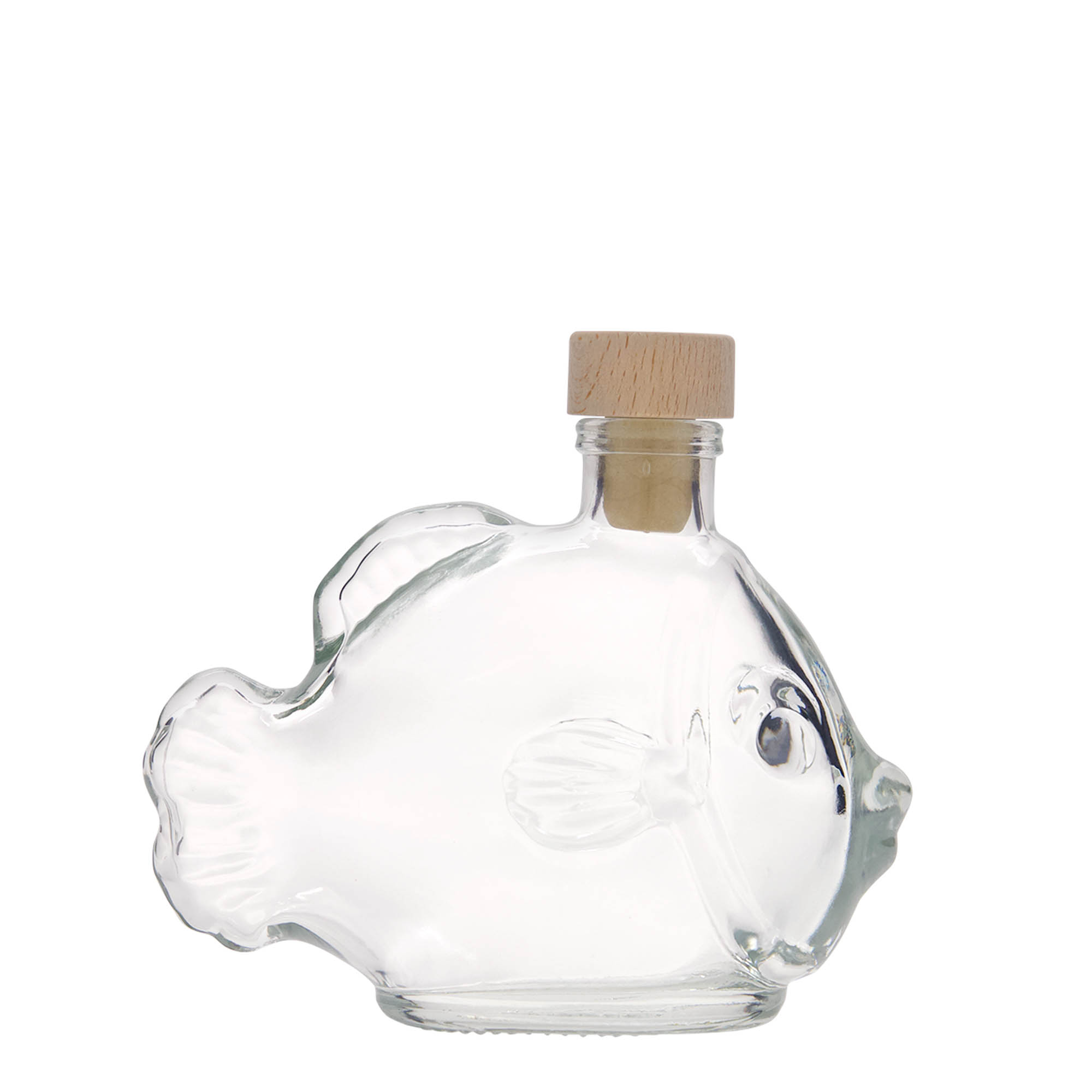 200 ml staklena flaša 'Riba', grlo: pluta 200 ml staklena flaša 'Riba', grlo: pluta