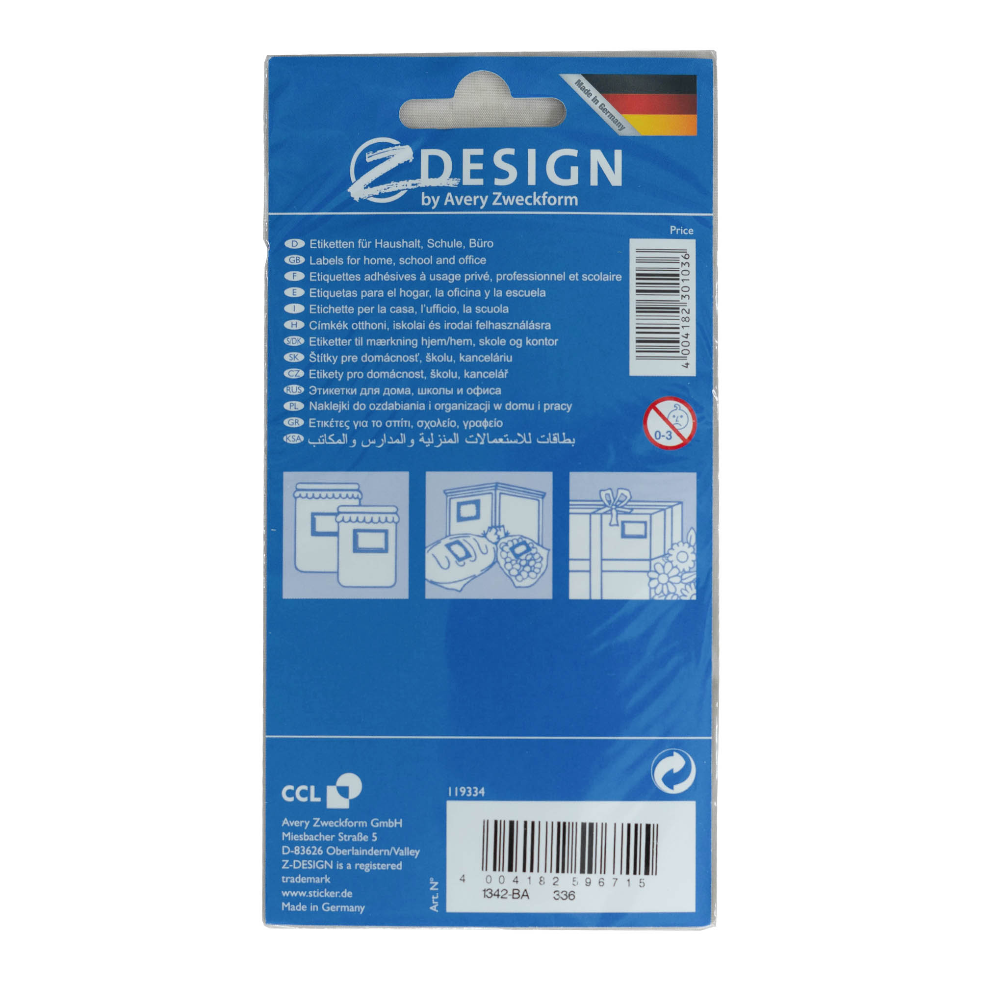 Zweckform etikete „Okvir Voće“, pravougaone, papir, višebojne Zweckform etikete „Okvir Voće“, pravougaone, papir, višebojne