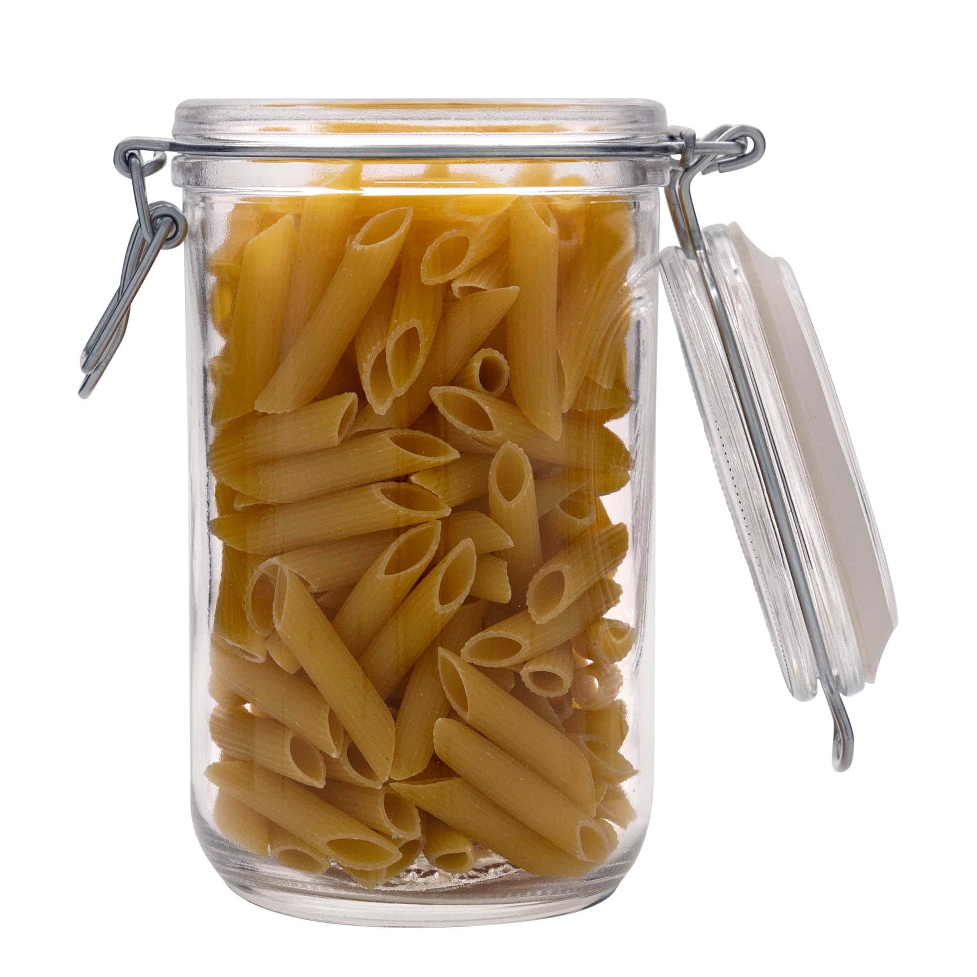 750 ml staklena tegla sa žičanim zatvaračem 'Fido', otvor: zatvarač sa žičanim kopčama