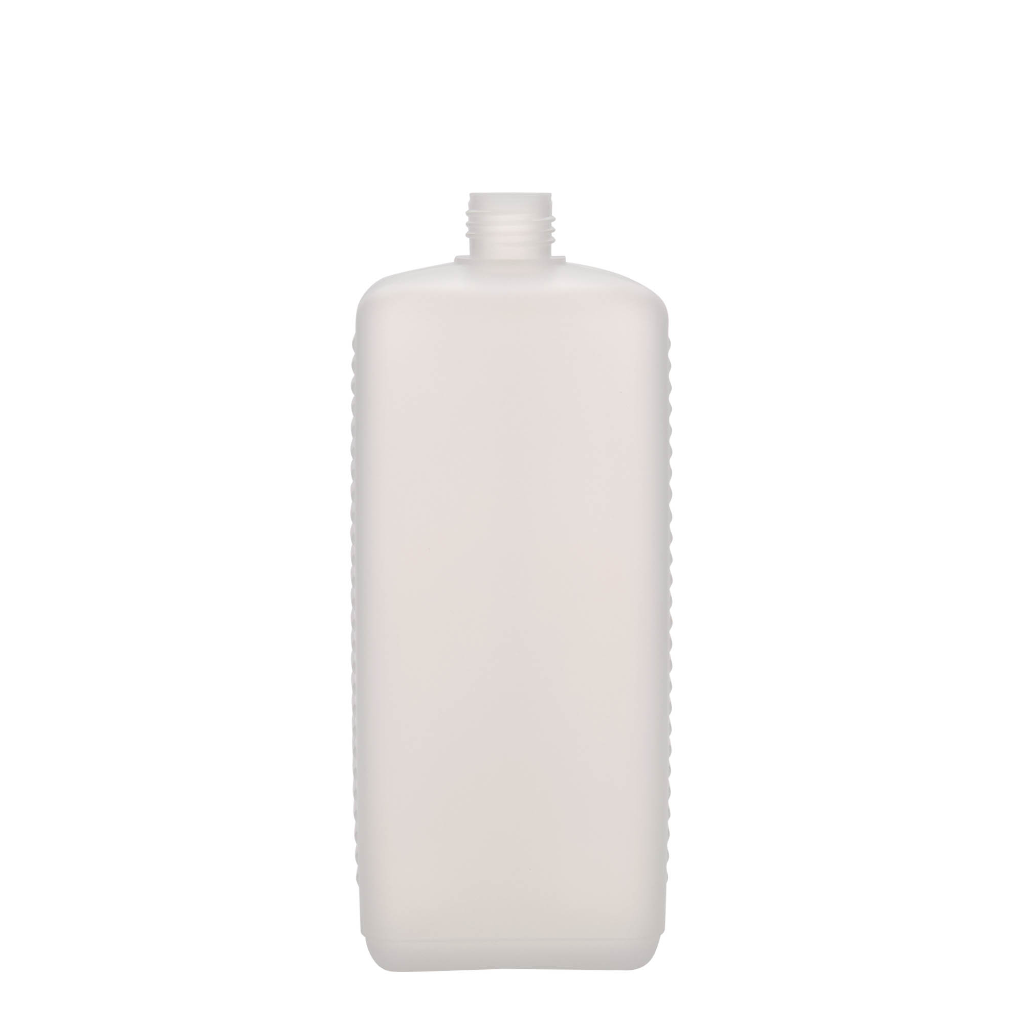 1.000 ml kanister boca, pravougaona, HDPE plastika, prirodna boja, otvor: DIN 25 EPE