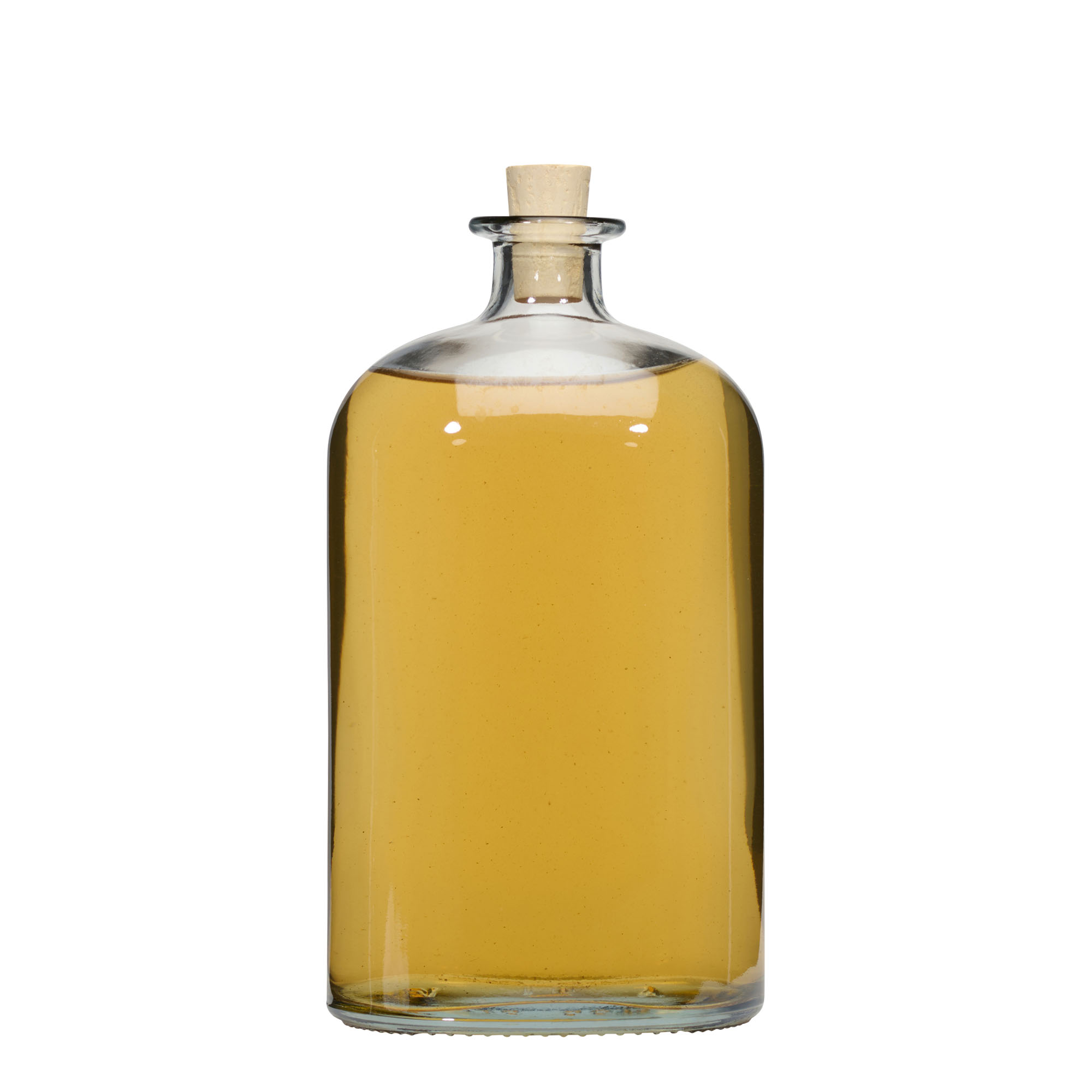 1.000 ml staklena boca 'Dundee', ovalna, otvor: plutani čep 1.000 ml staklena boca 'Dundee', ovalna, otvor: plutani čep
