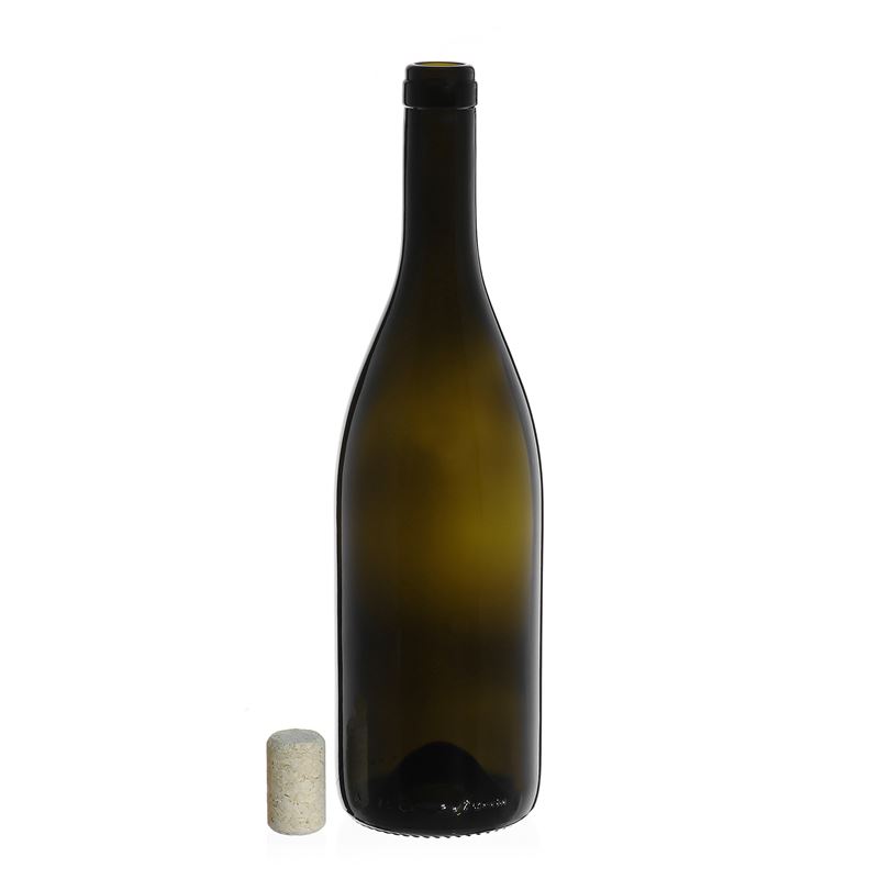 750 ml boca za vino 'Tiffany', antikno zelena, grlo: pluta
