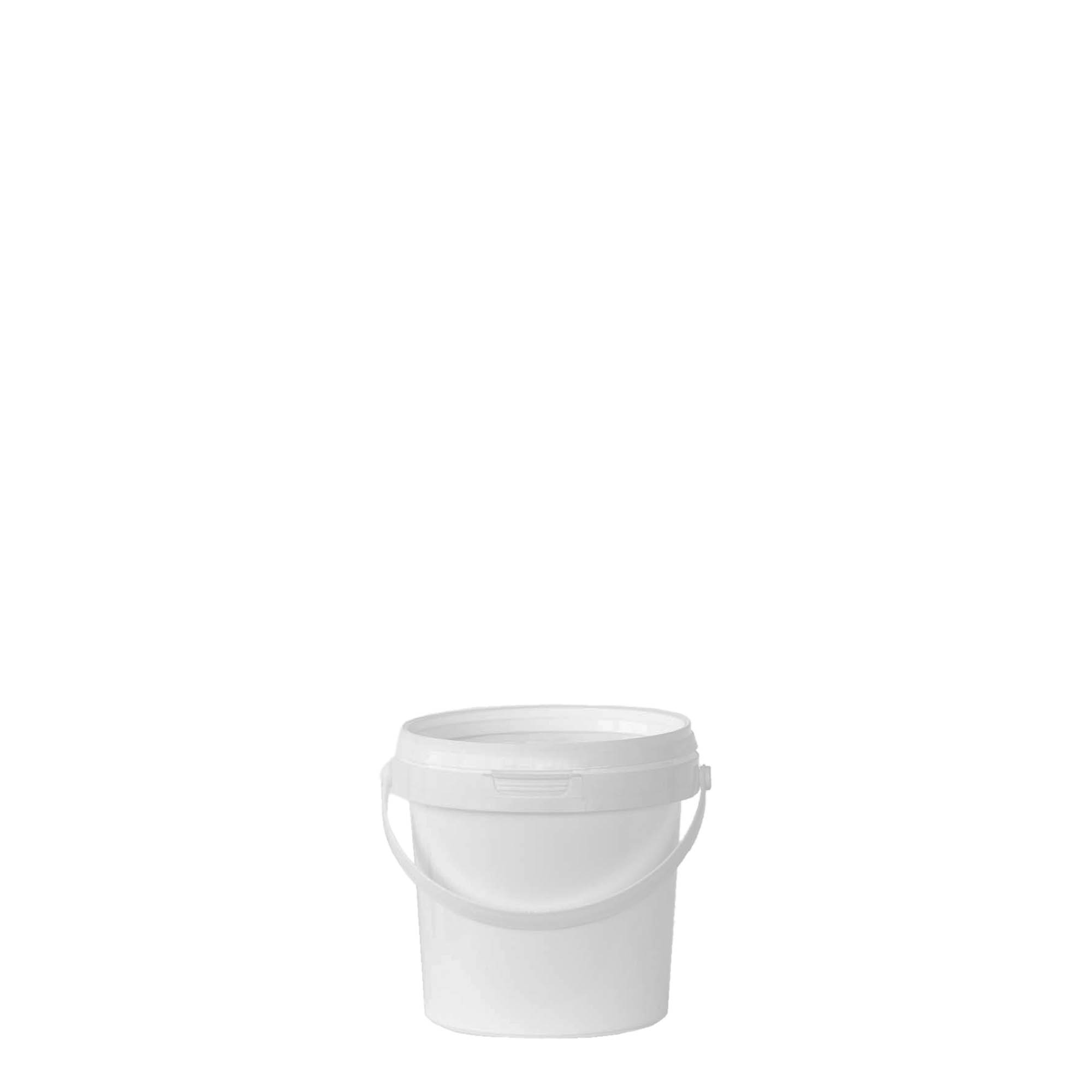 0,6 l kanta, PP-plastika, bela 0,6 l kanta, PP-plastika, bela