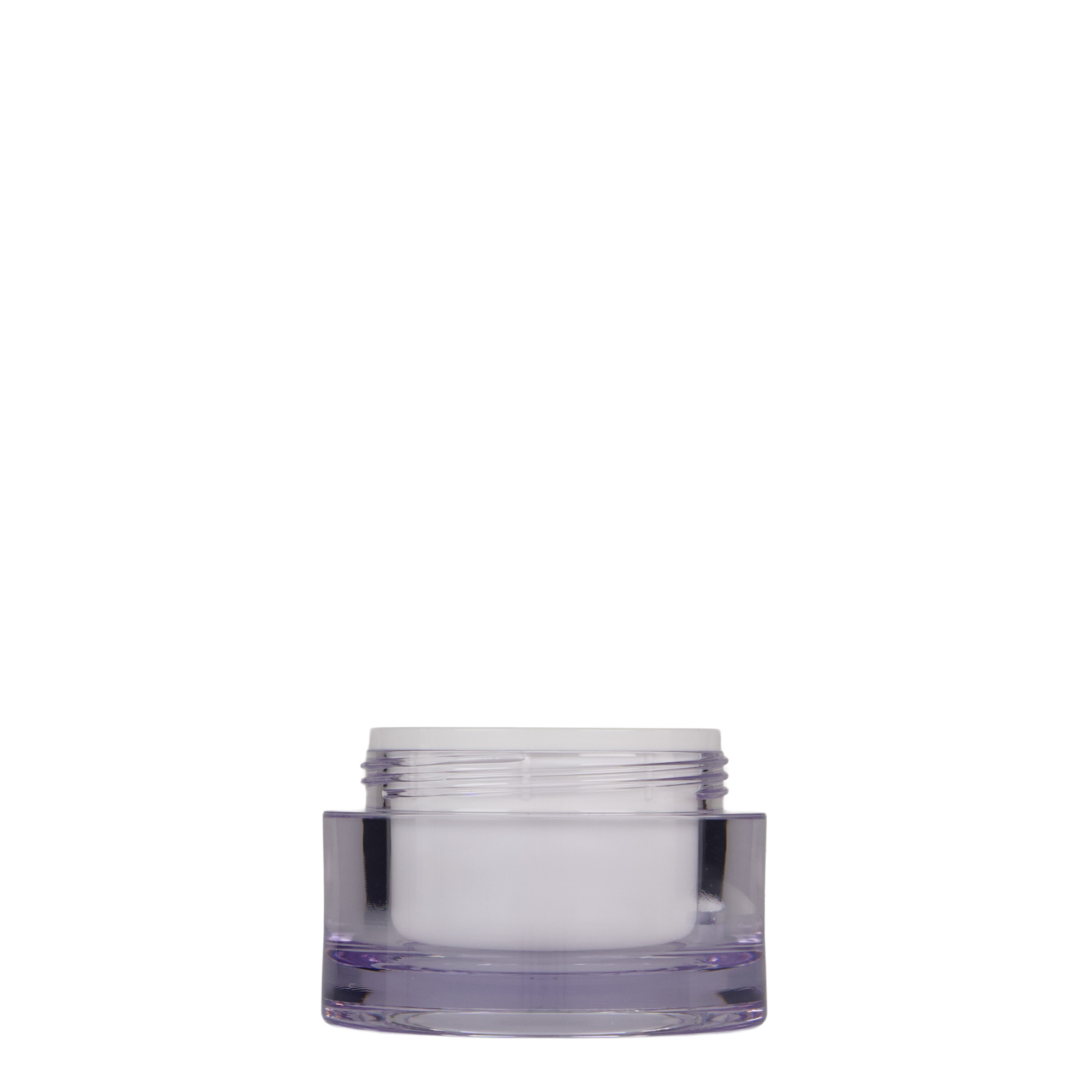 50 ml teglu, SAN-plastika, bela, otvor: navojni zatvarač 50 ml teglu, SAN-plastika, bela, otvor: navojni zatvarač
