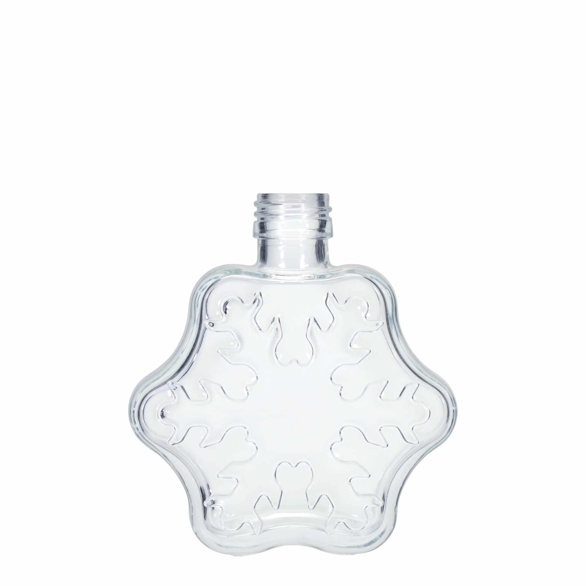 200 ml staklena flaša 'Snežna pahulja', grlo: PP 28 200 ml staklena flaša 'Snežna pahulja', grlo: PP 28