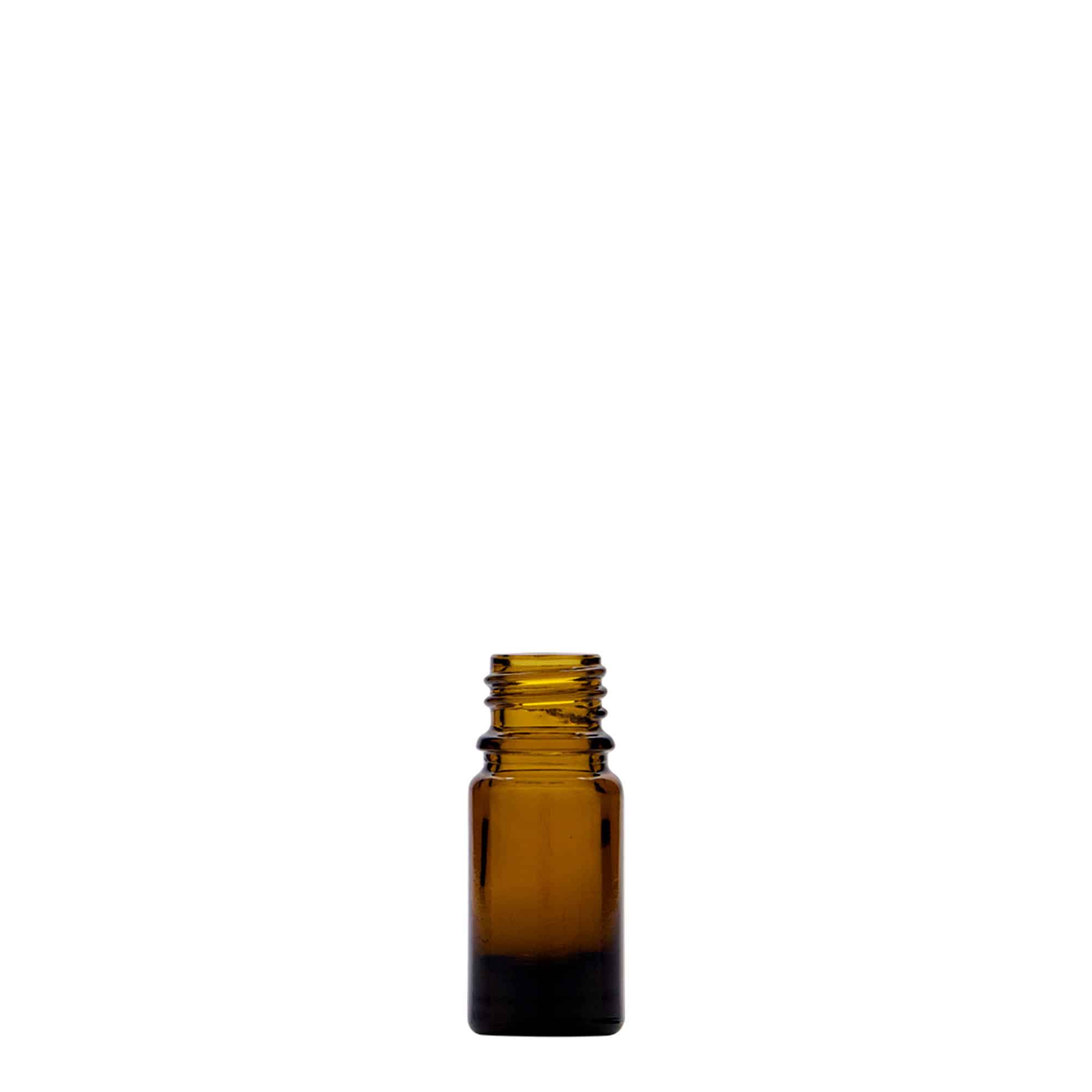 Medicinska boca od 5 ml, staklo, braon, otvor: DIN 18 Medicinska boca od 5 ml, staklo, braon, otvor: DIN 18