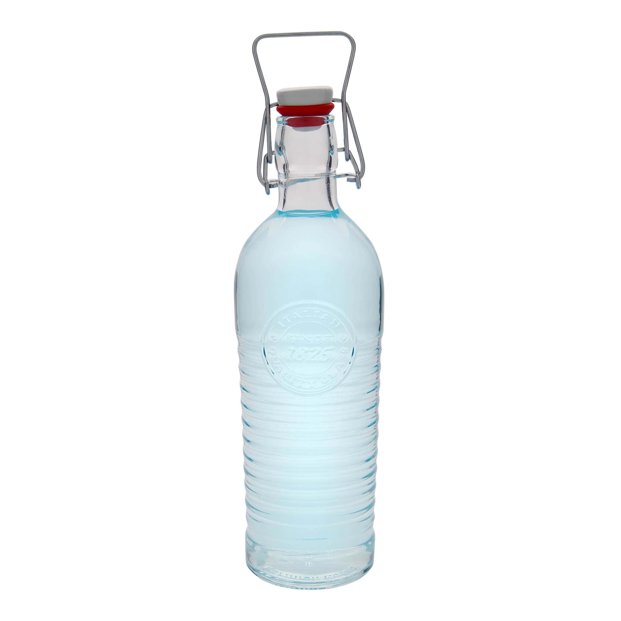 1.200 ml staklena boca 'Officina 1825', otvor: zatvarač sa kopčom