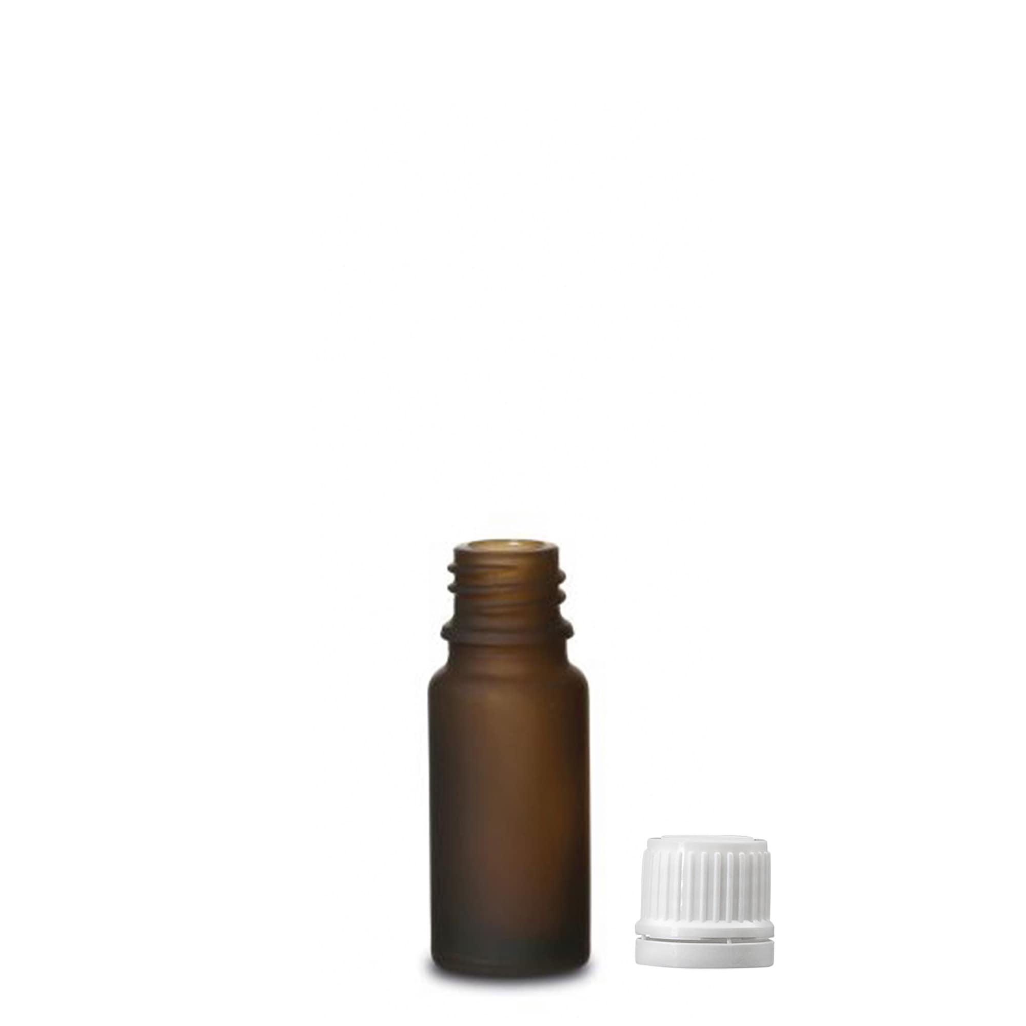 10 ml medicinska bočica, staklena, braon matirana, otvor: DIN 18