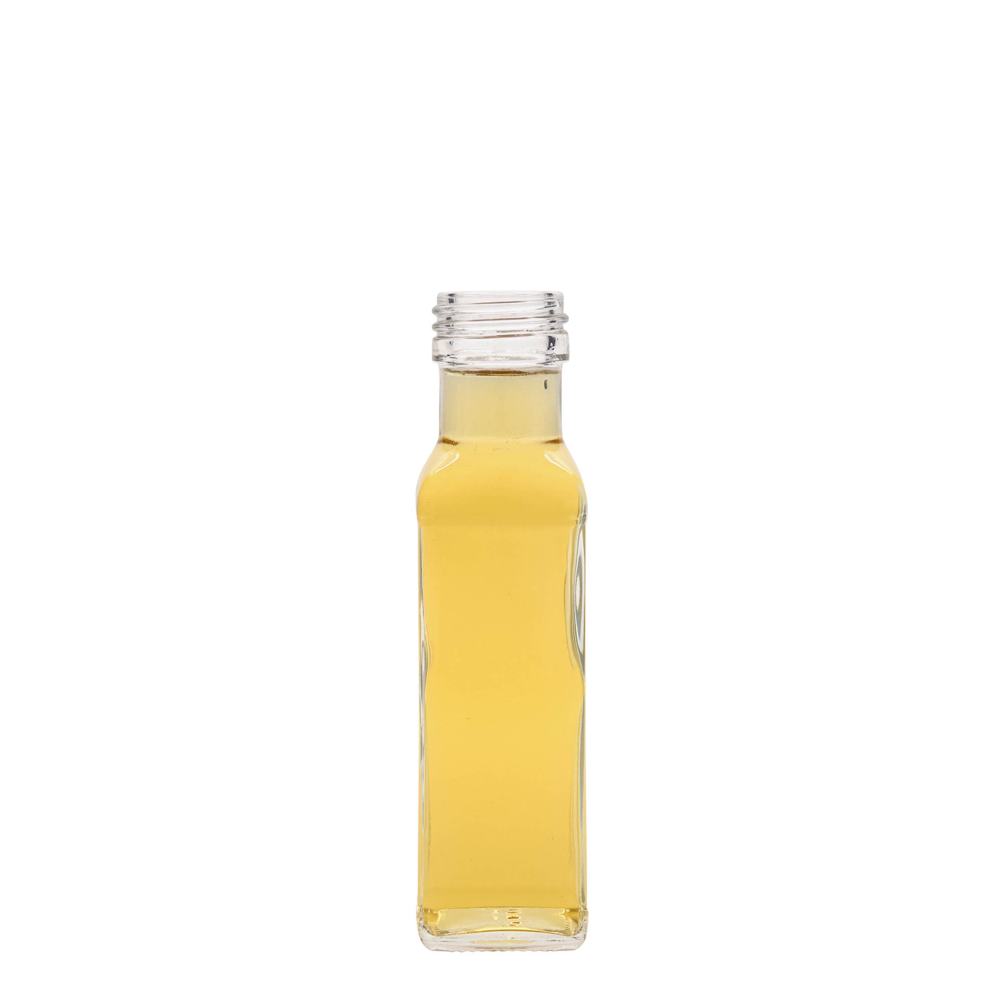 Staklena boca od 100 ml 'Marasca', kvadratna, otvor: PP 31,5