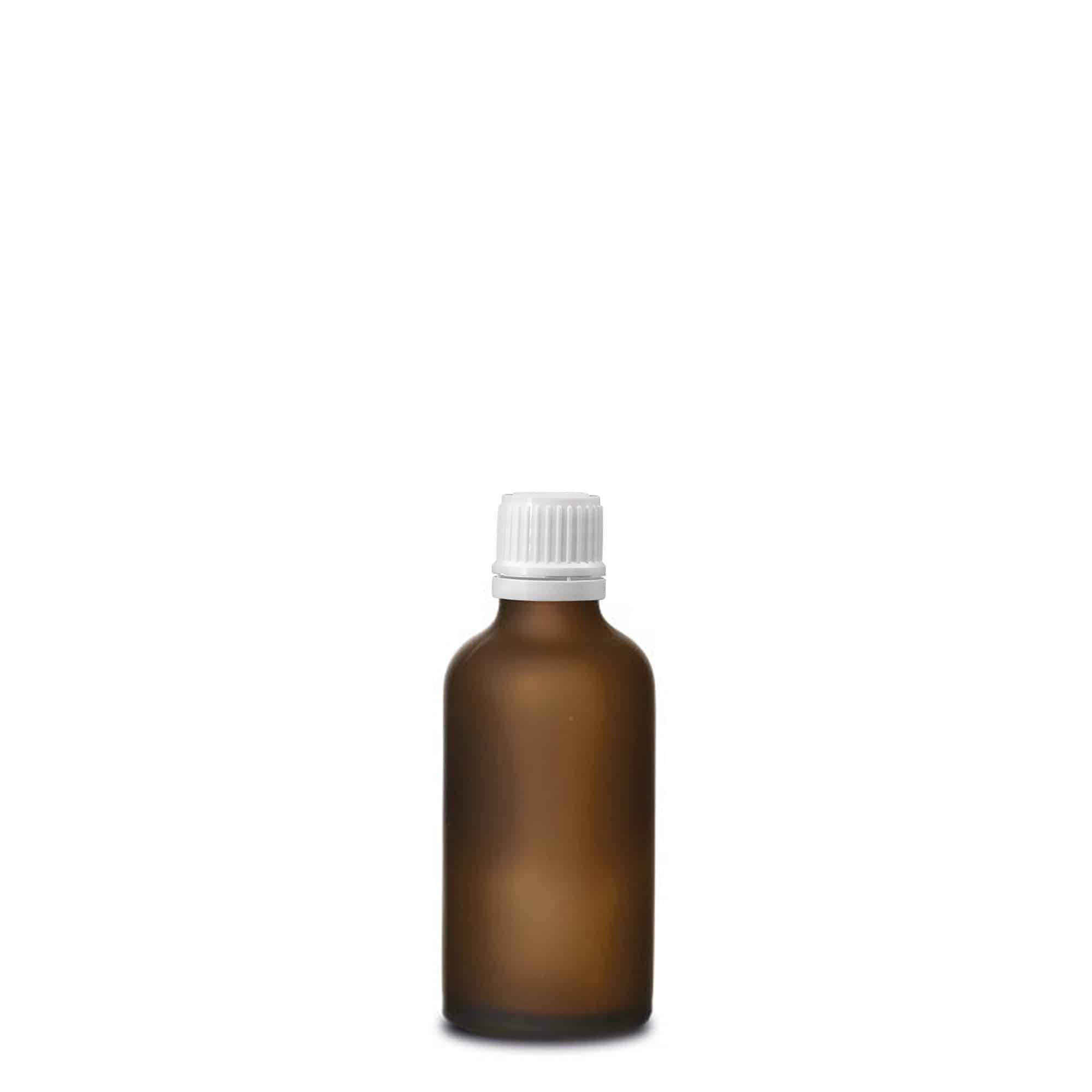 50 ml medicinska bočica, staklena, braon matirana, grlo: DIN 18