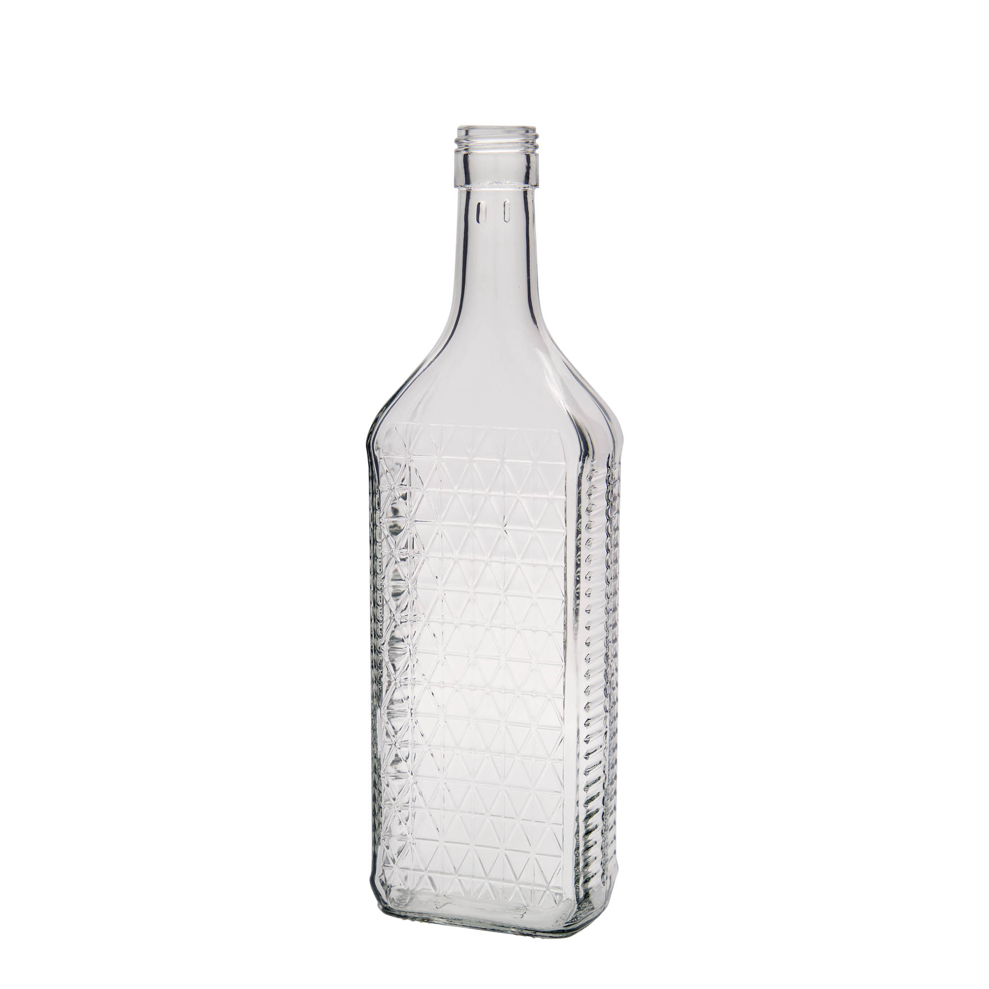 Staklena boca od 700 ml 'Caruso', pravougaona, otvor: PP 31,5