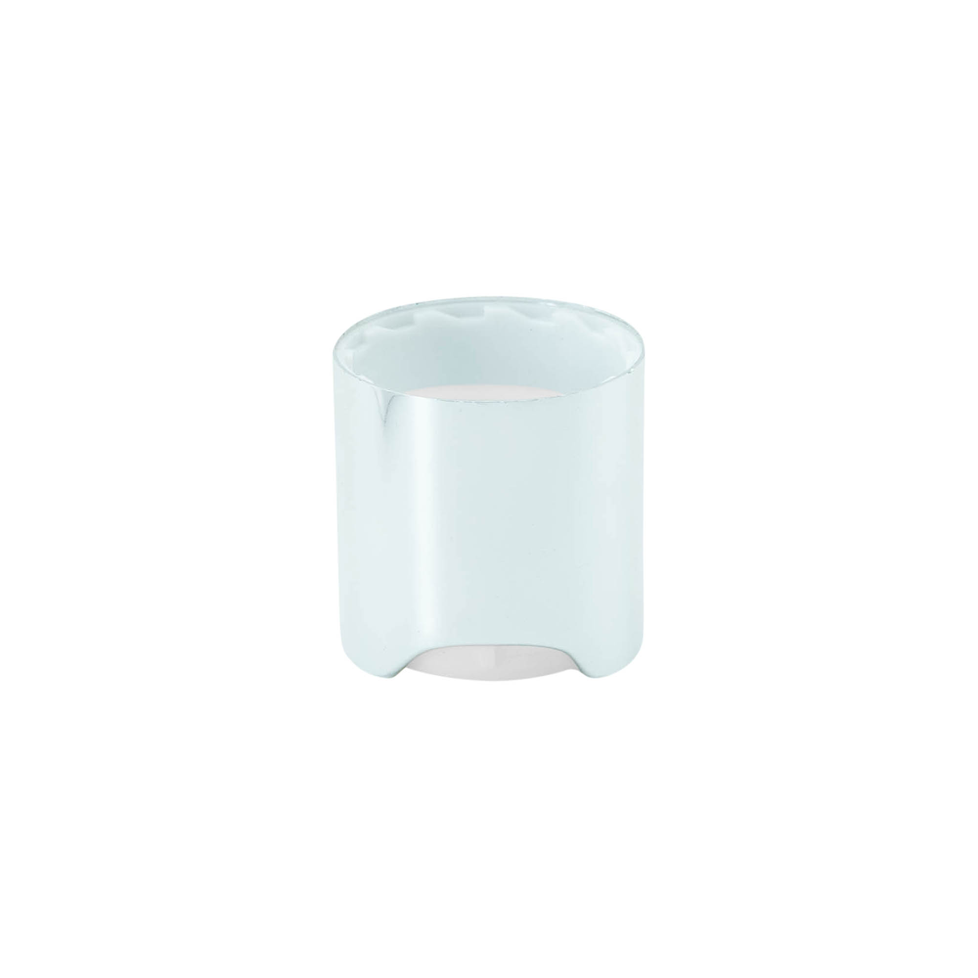 Zatvarač sa navojem Disc Top, PP-plastika, srebrna, za otvor: 24/410 Zatvarač sa navojem Disc Top, PP-plastika, srebrna, za otvor: 24/410