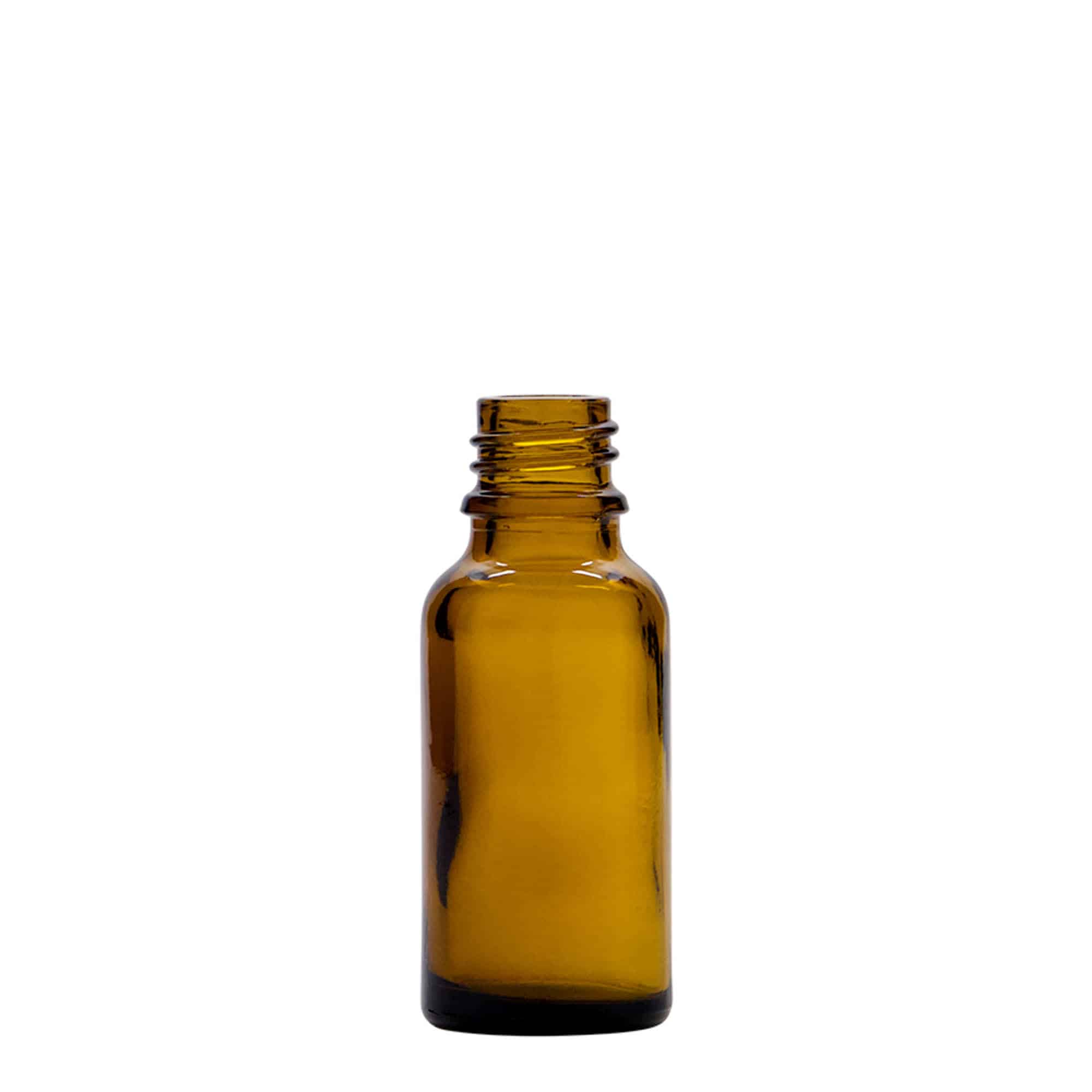 20 ml bočica za prskanje, medicinska, staklena, braon, grlo: DIN 18