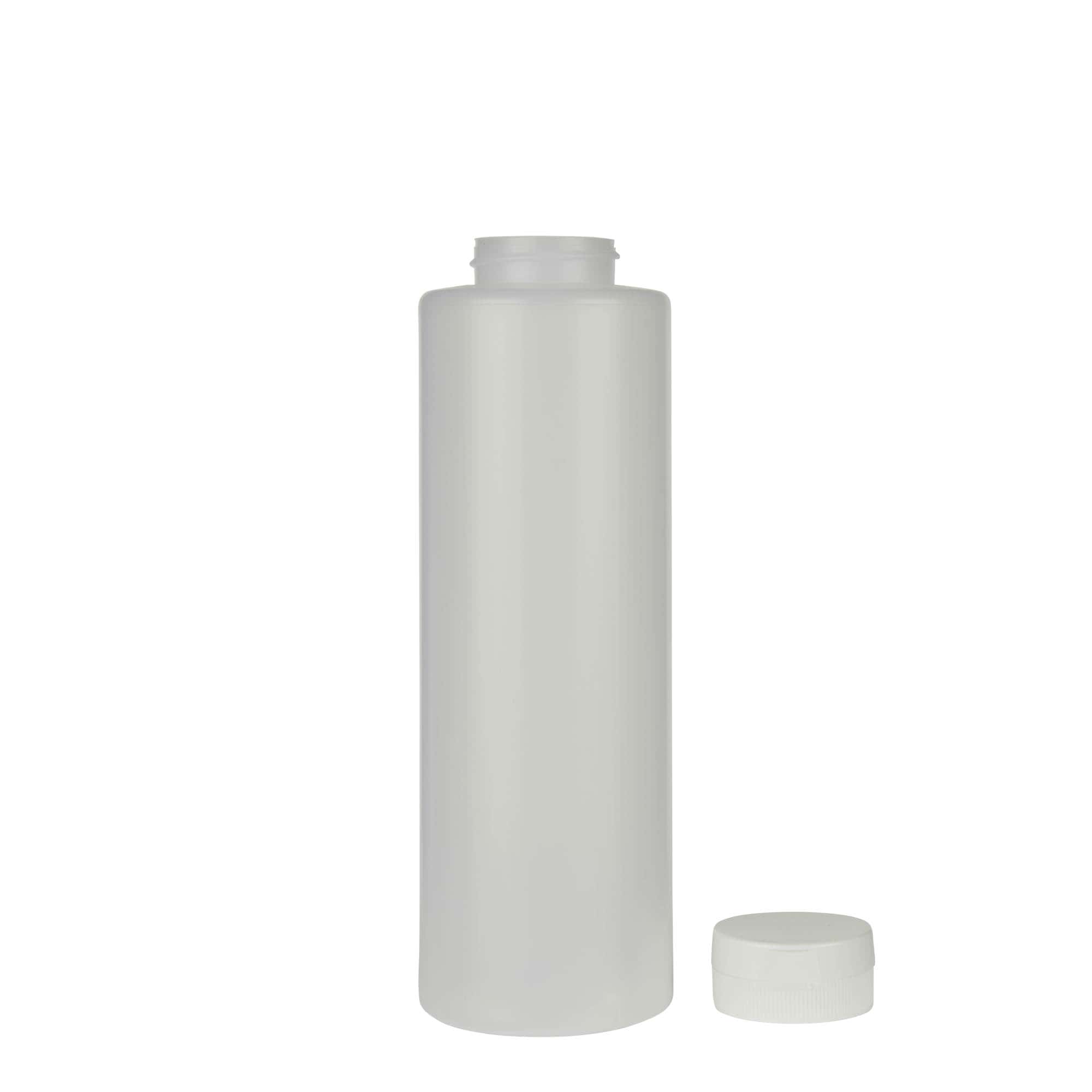 500 ml flašica za sos, LDPE plastika, prirodna, grlo: 38/400