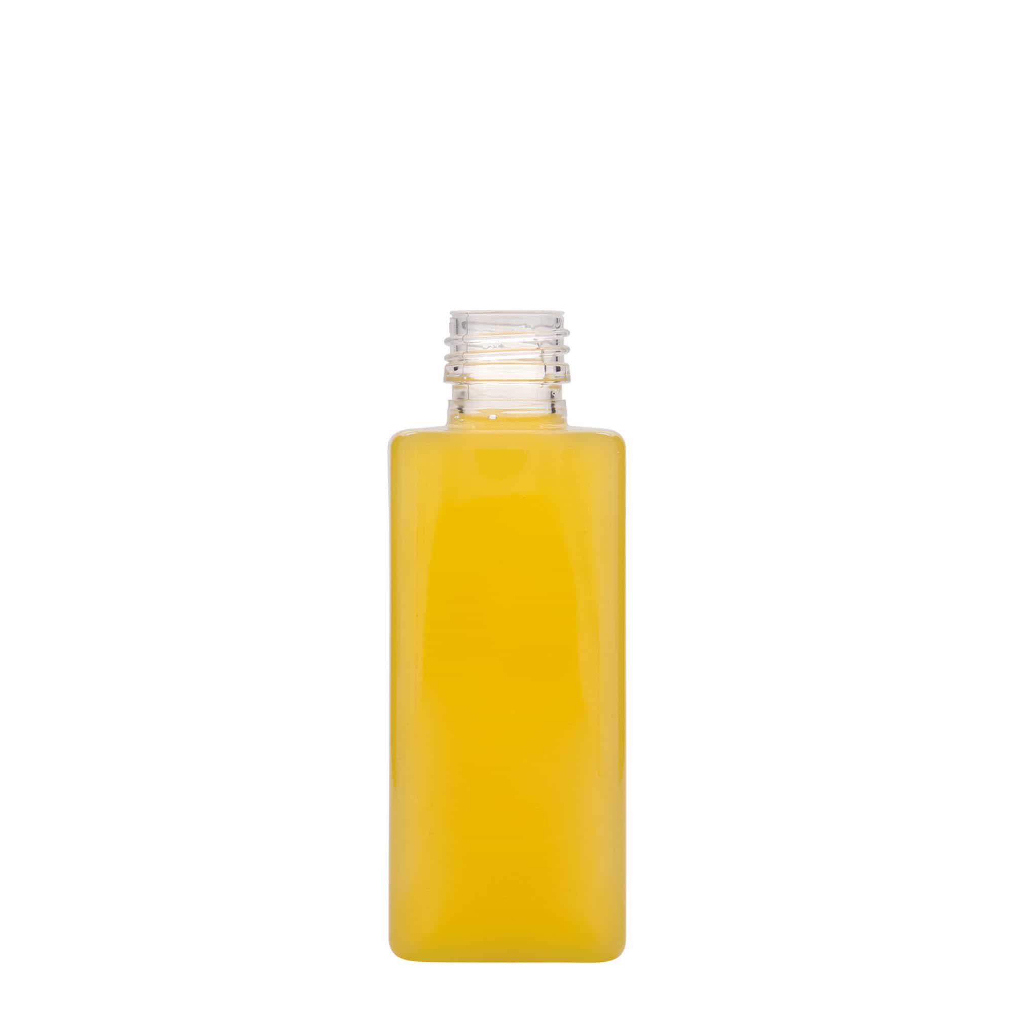 250 ml PET-flaša 'Karl', kvadratna, plastika, grlo: PP 28