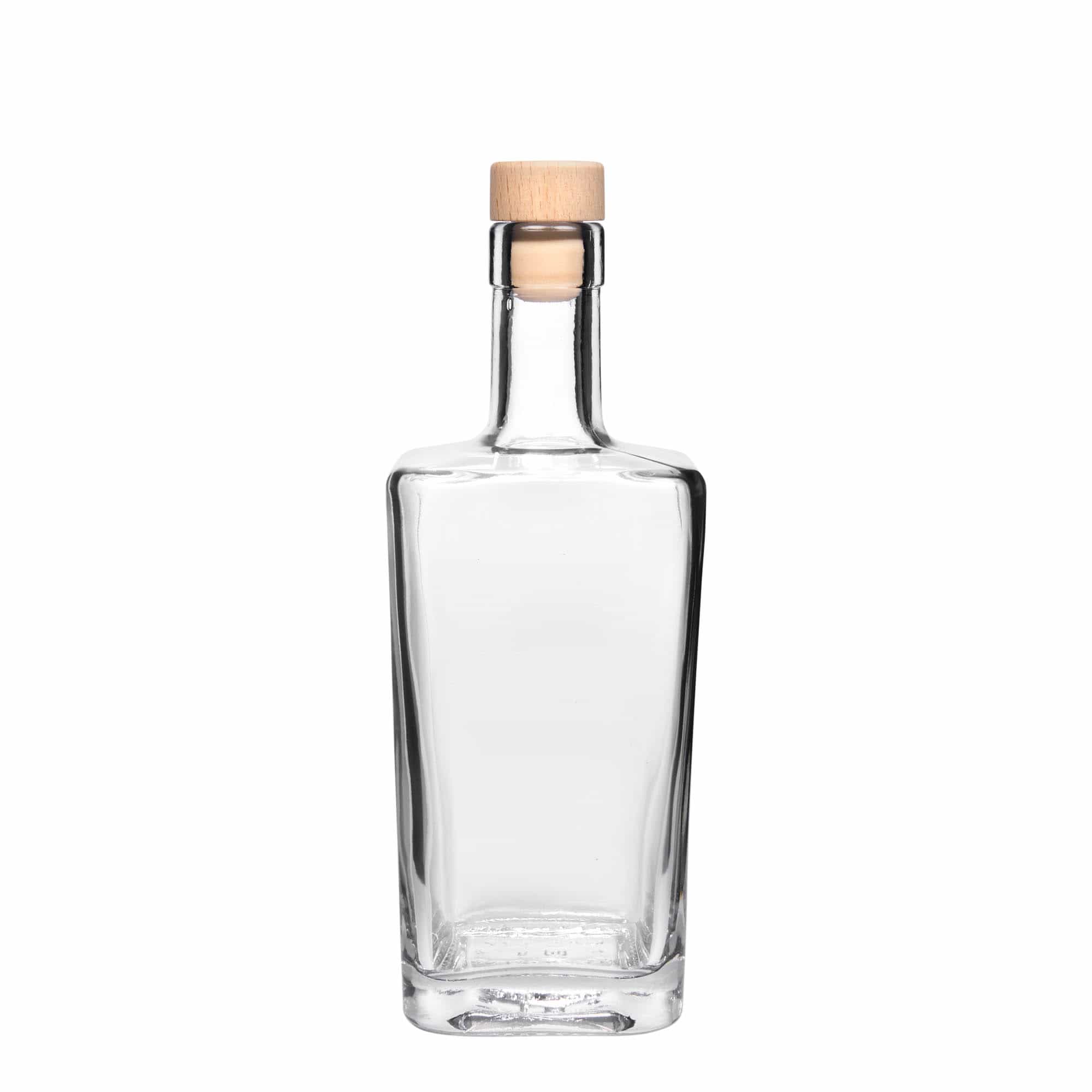 500 ml staklena boca 'Noel', kvadratna, otvor: pluta