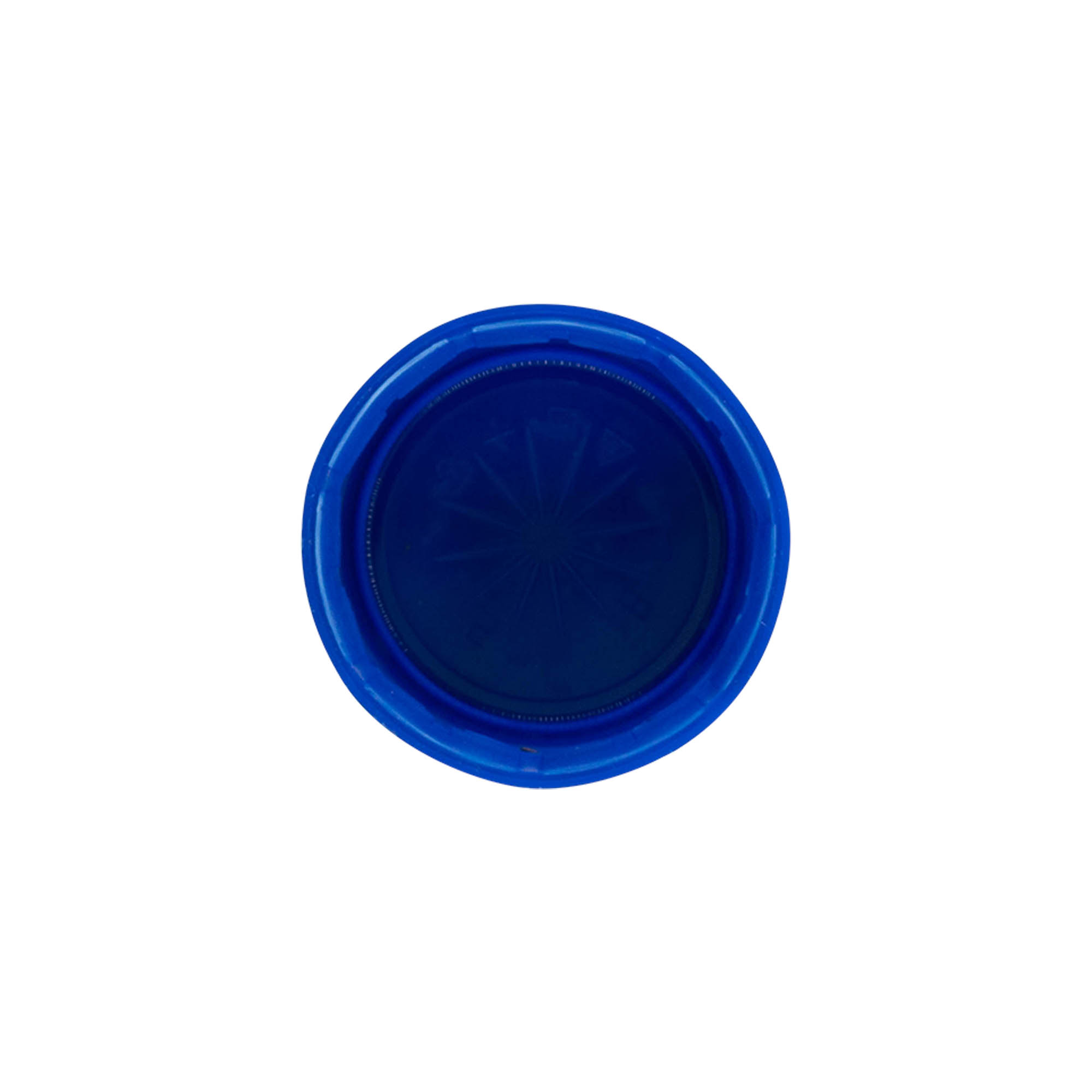 Zatvarač sa navojem, dvosmerni navoj, PE plastika, plava, za otvor: PET 38 mm
