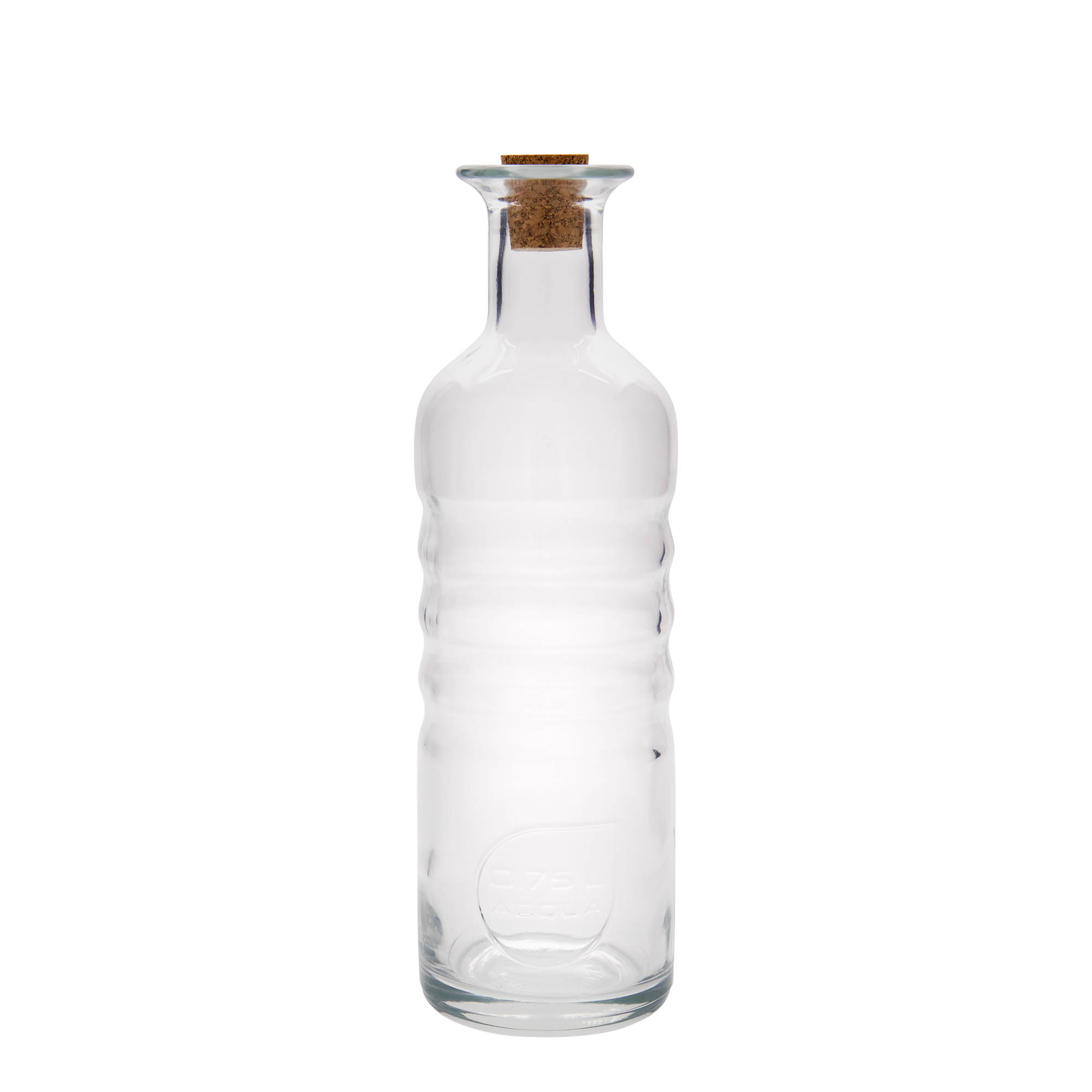 750 ml staklena flaša 'Optima Acqua', grlo: čep