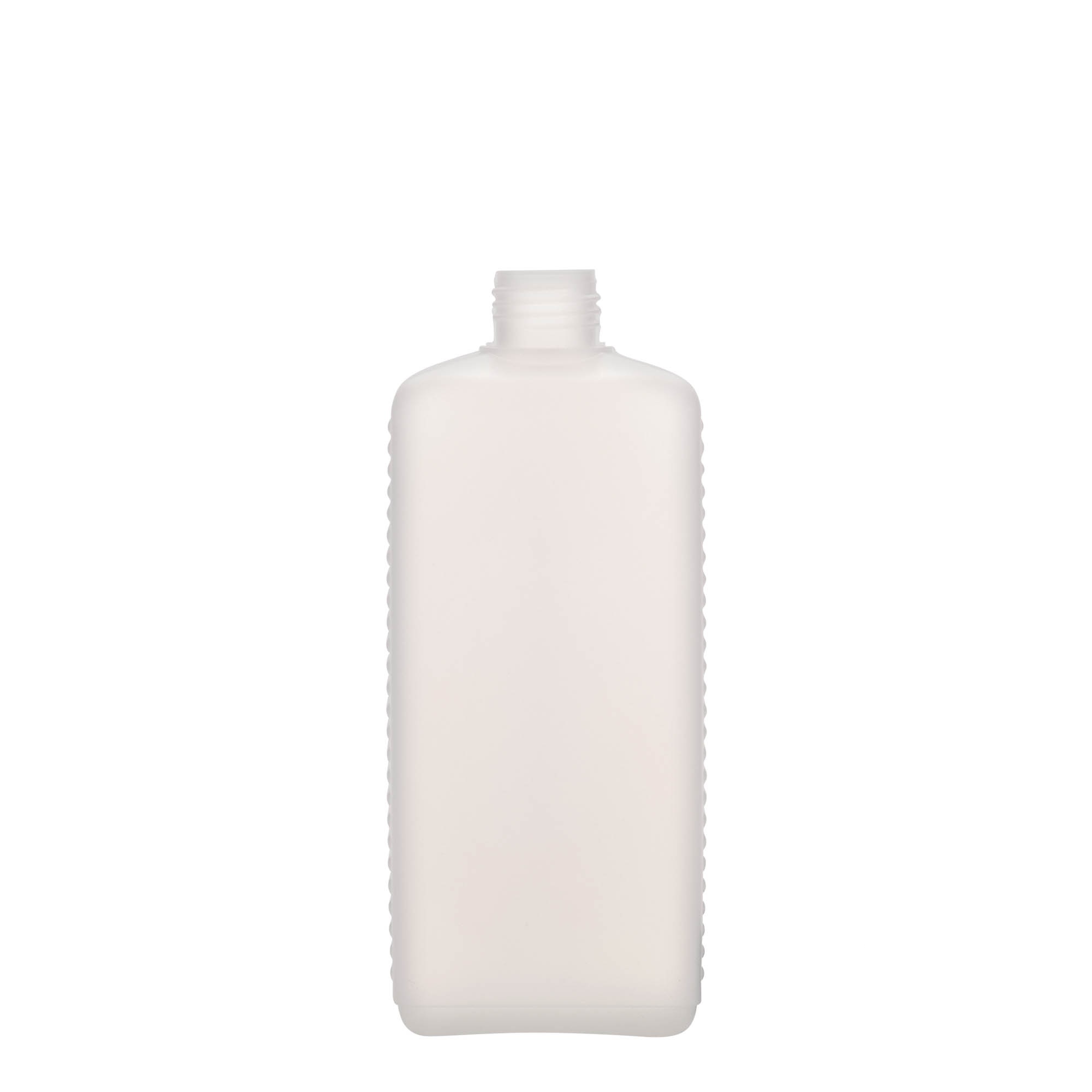 500 ml kanister flaša, pravougaona, HDPE plastika, prirodna, otvor: DIN 25 EPE