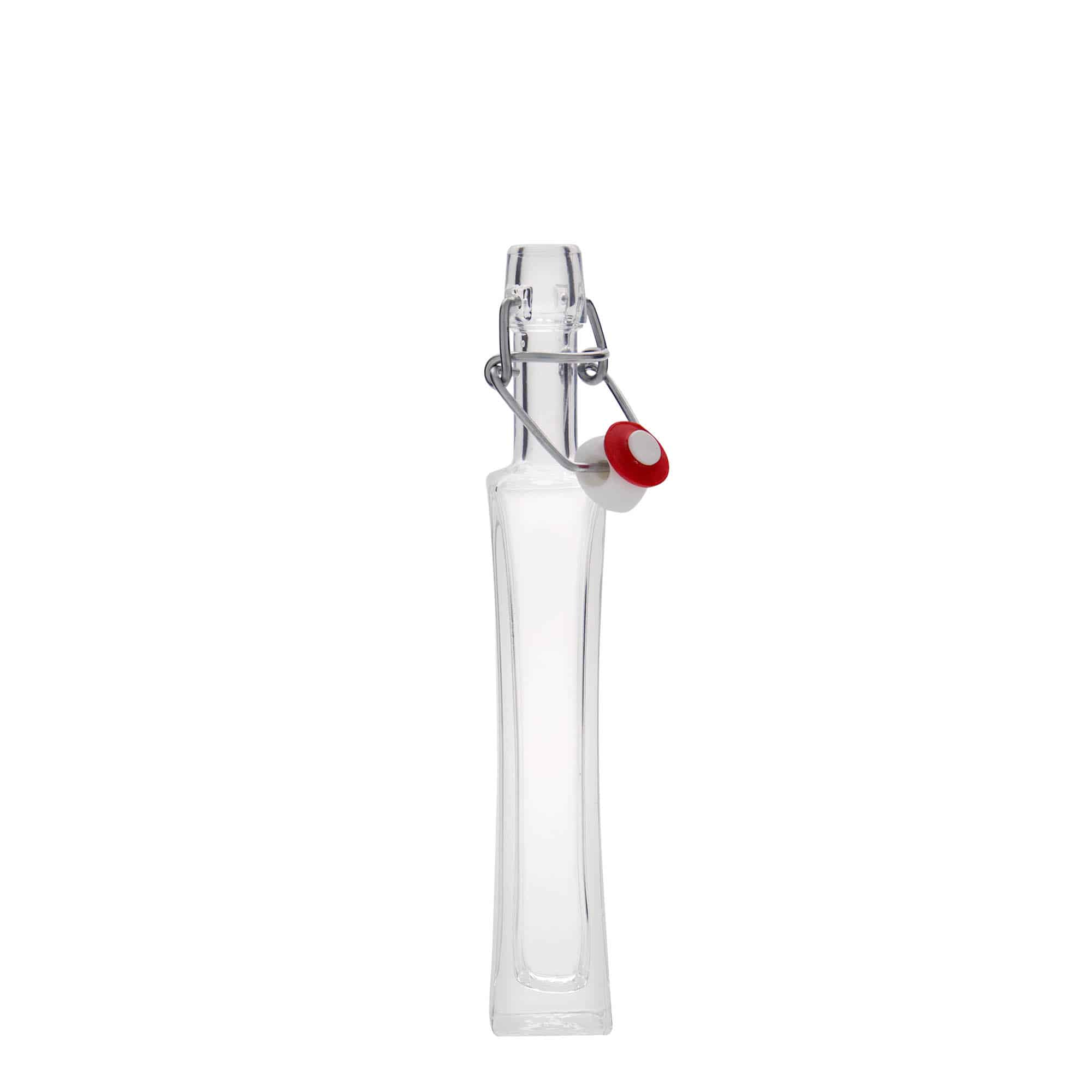 Staklena boca od 40 ml 'Koko', kvadratna, otvor: Zakretni vrh Staklena boca od 40 ml 'Koko', kvadratna, otvor: Zakretni vrh