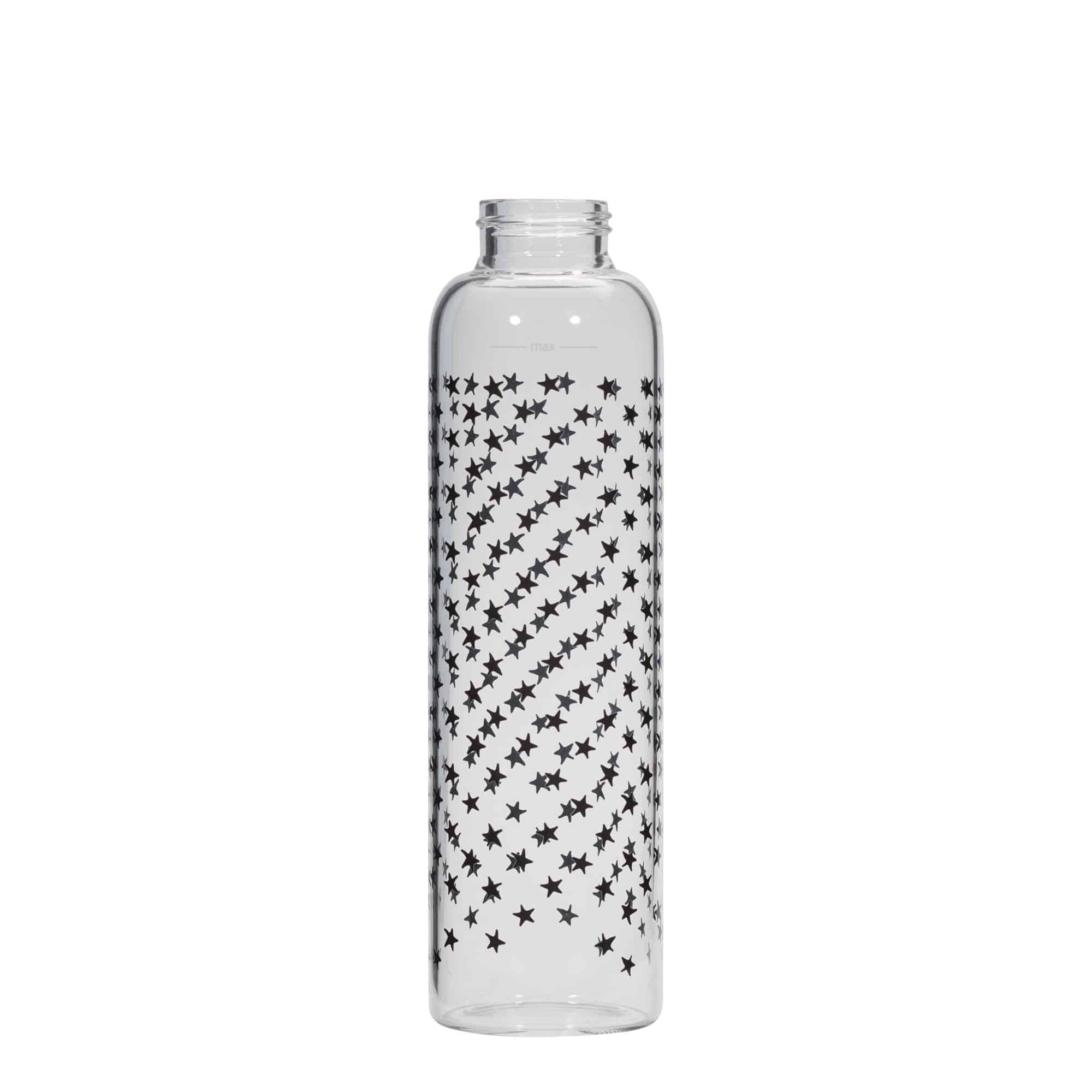 Boca za piće od 500 ml, 'Perseus', motiv: Crne zvezde, otvor: Zatvarač sa navojem Boca za piće od 500 ml, 'Perseus', motiv: Crne zvezde, otvor: Zatvarač sa navojem