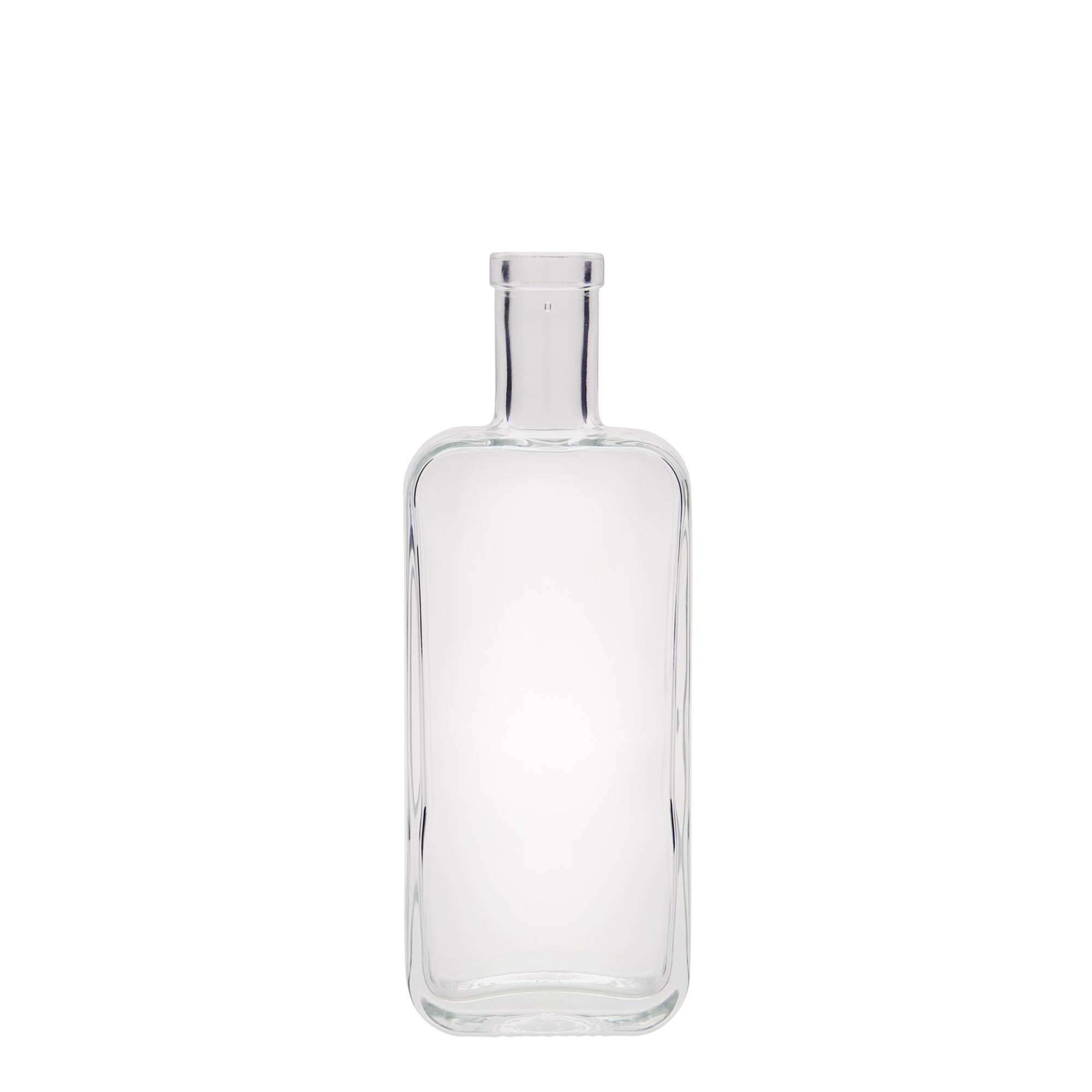 Staklena boca od 200 ml 'Nice', pravougaona, otvor: Plutani čep Staklena boca od 200 ml 'Nice', pravougaona, otvor: Plutani čep