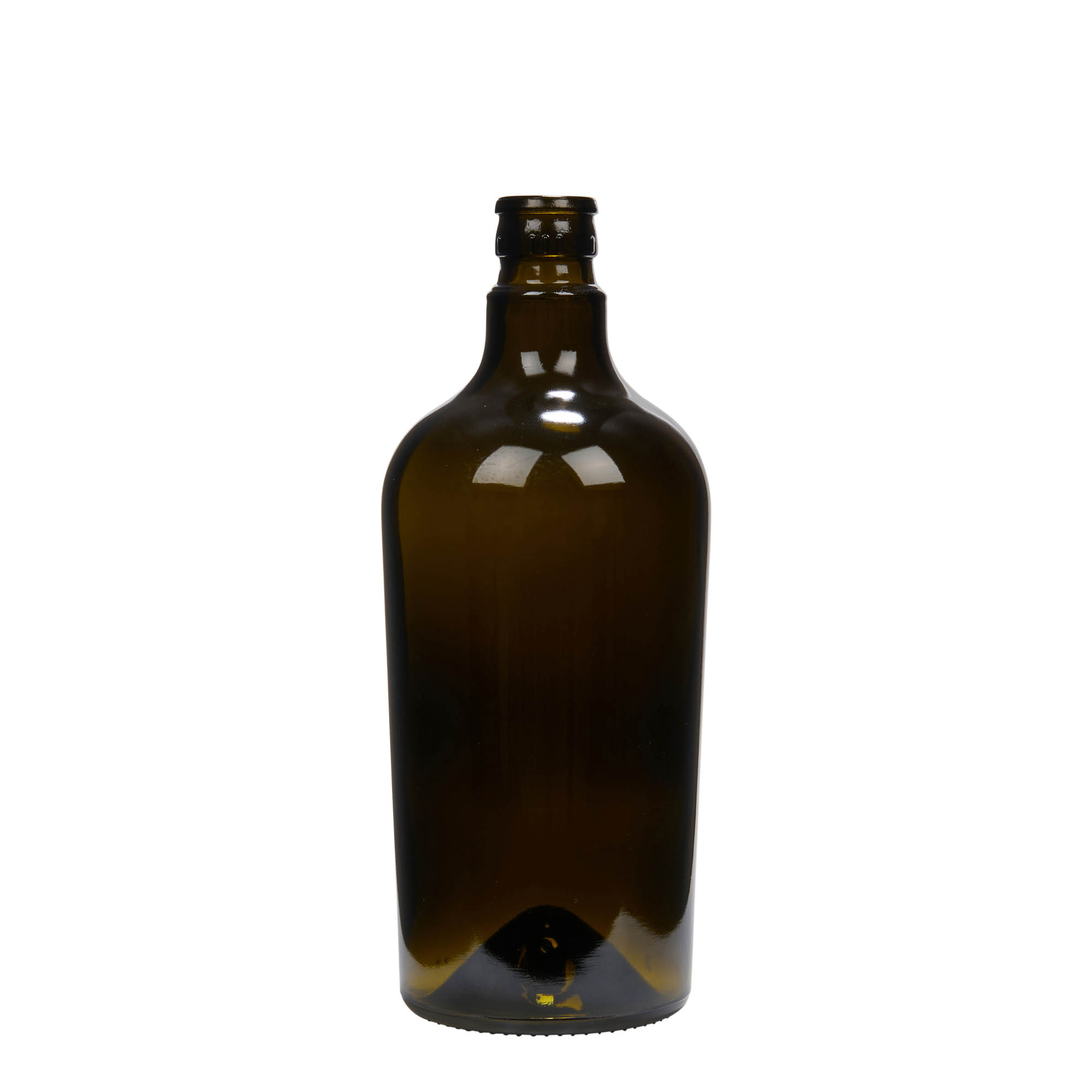 750 ml boca za sirće/ulje 'Oleum', staklena, antikno zelena, grlo: DOP 750 ml boca za sirće/ulje 'Oleum', staklena, antikno zelena, grlo: DOP