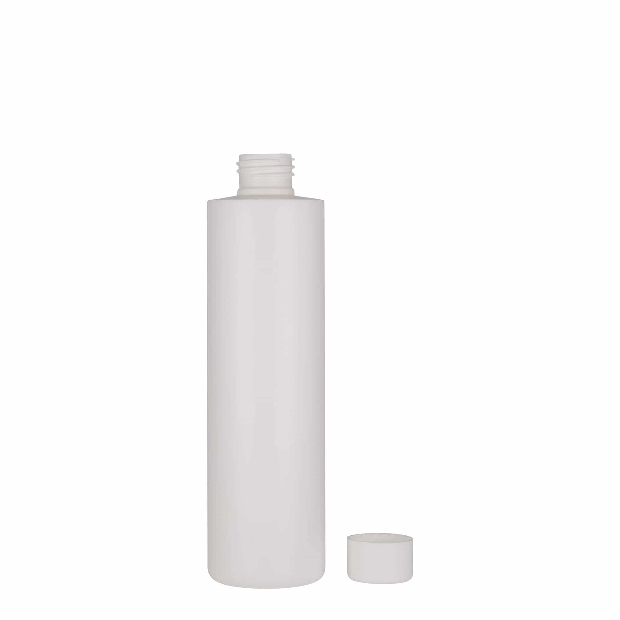 Plastična boca od 250 ml 'Pipe', HDPE, bela, otvor: GPI 24/410