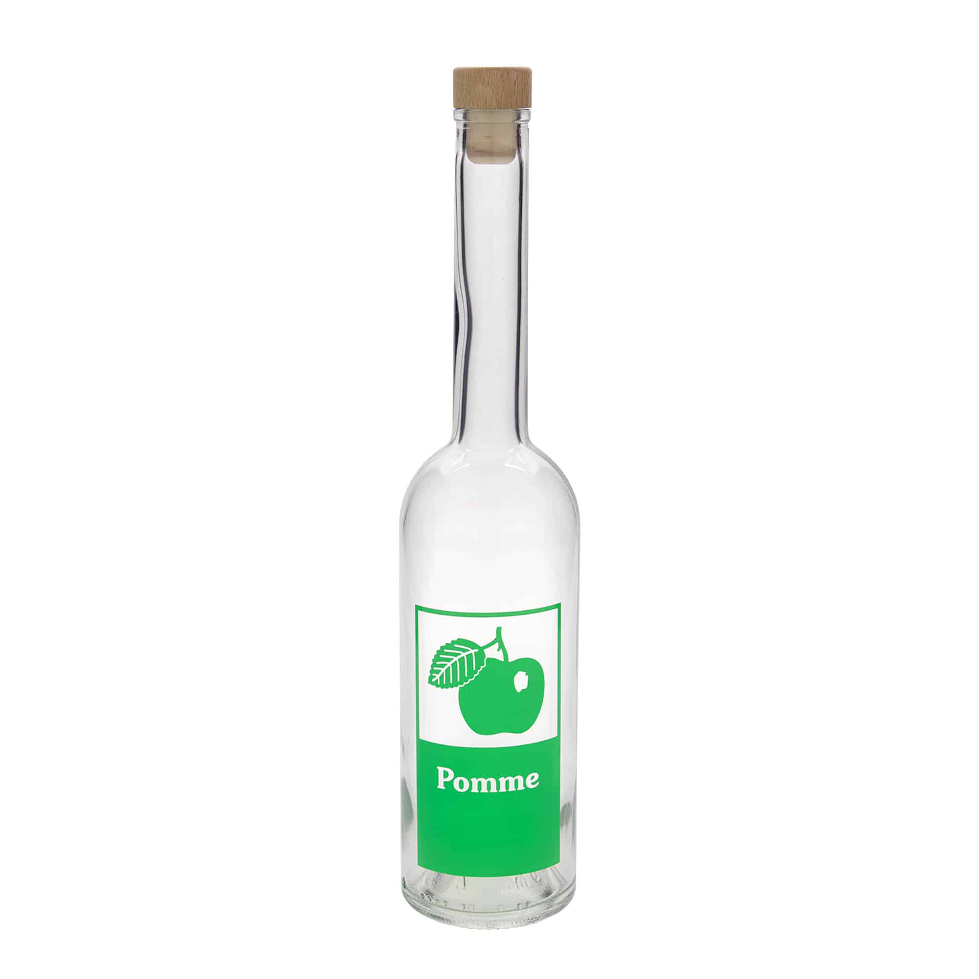 500 ml staklena flaša 'Opera', motiv: Pomme, grlo: plutа