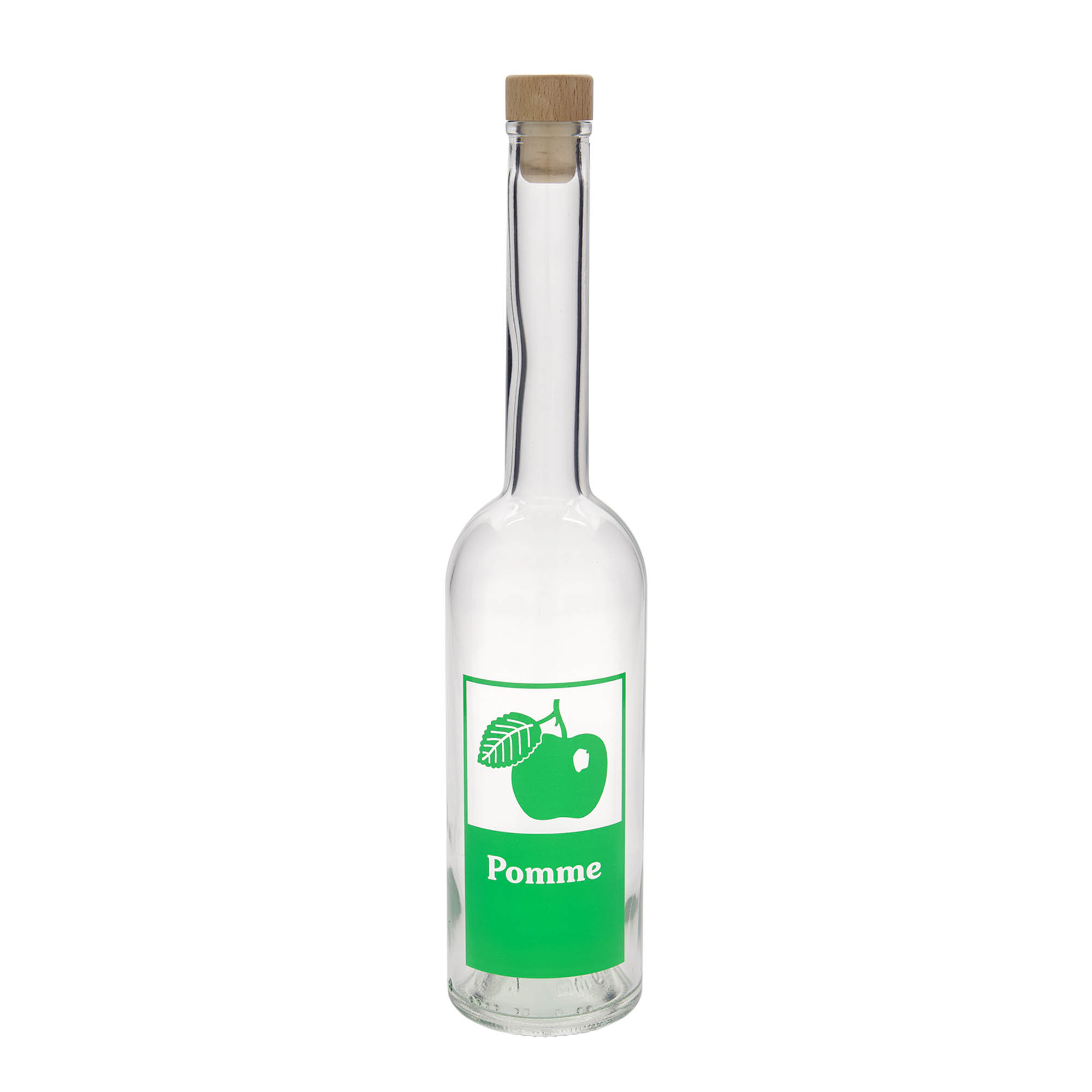 500 ml staklena flaša 'Opera', motiv: Pomme, grlo: plutа 500 ml staklena flaša 'Opera', motiv: Pomme, grlo: plutа