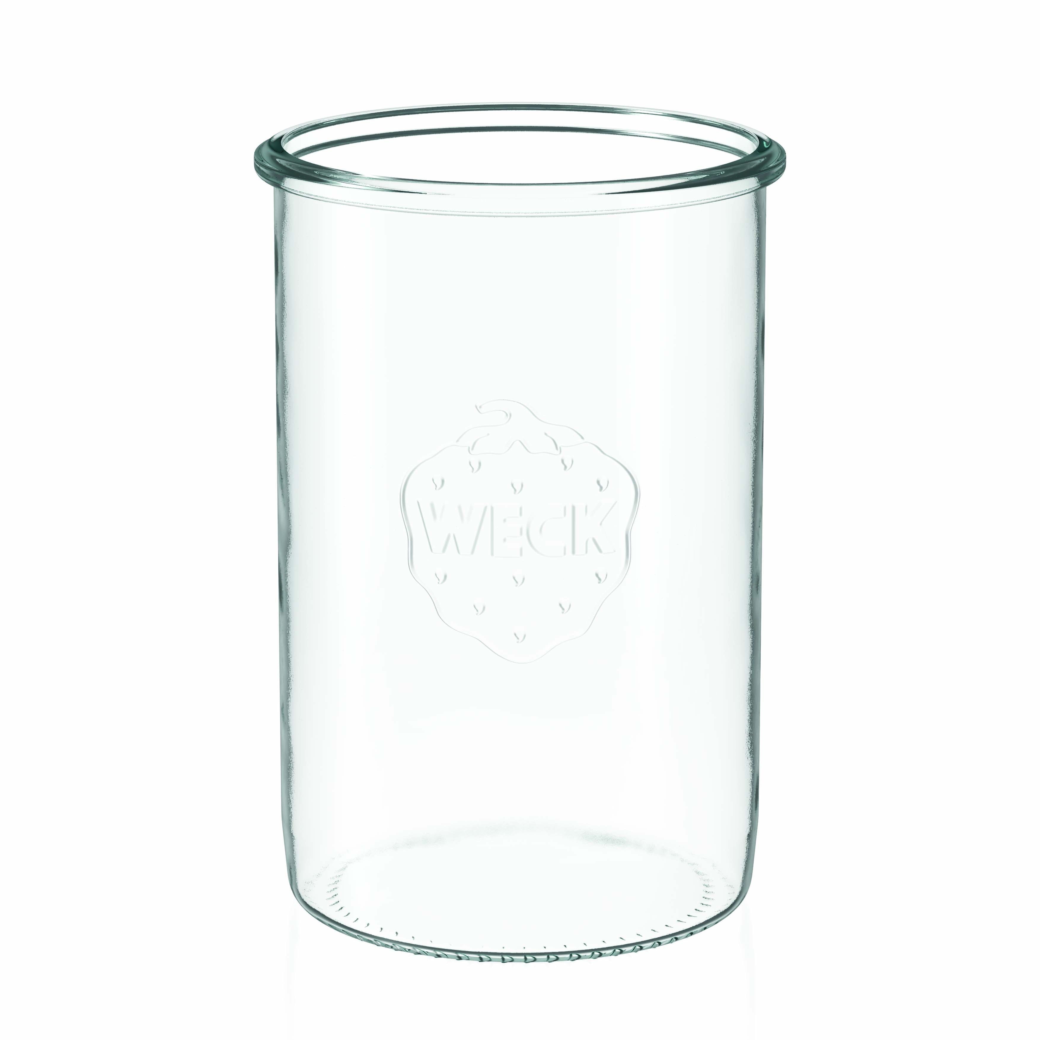 6x 1000 ml WECK staklena tegle sa širokim otvorom sa staklenim poklopcem RR 100