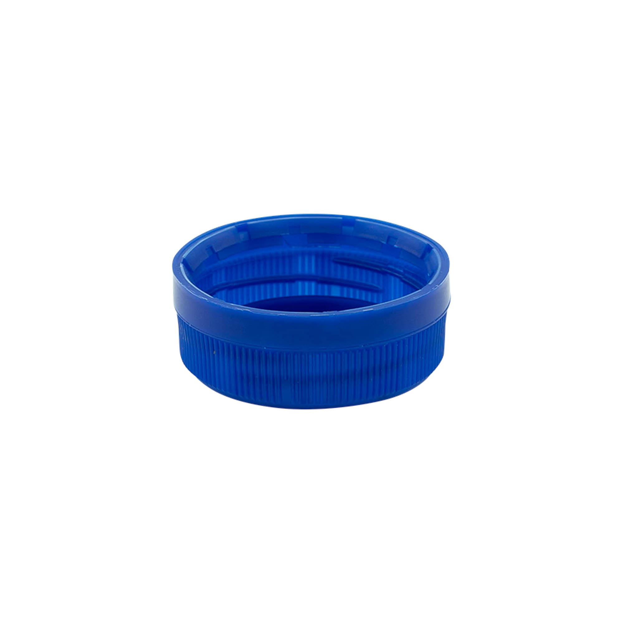 Zatvarač sa navojem, dvosmerni navoj, PE plastika, plava, za otvor: PET 38 mm