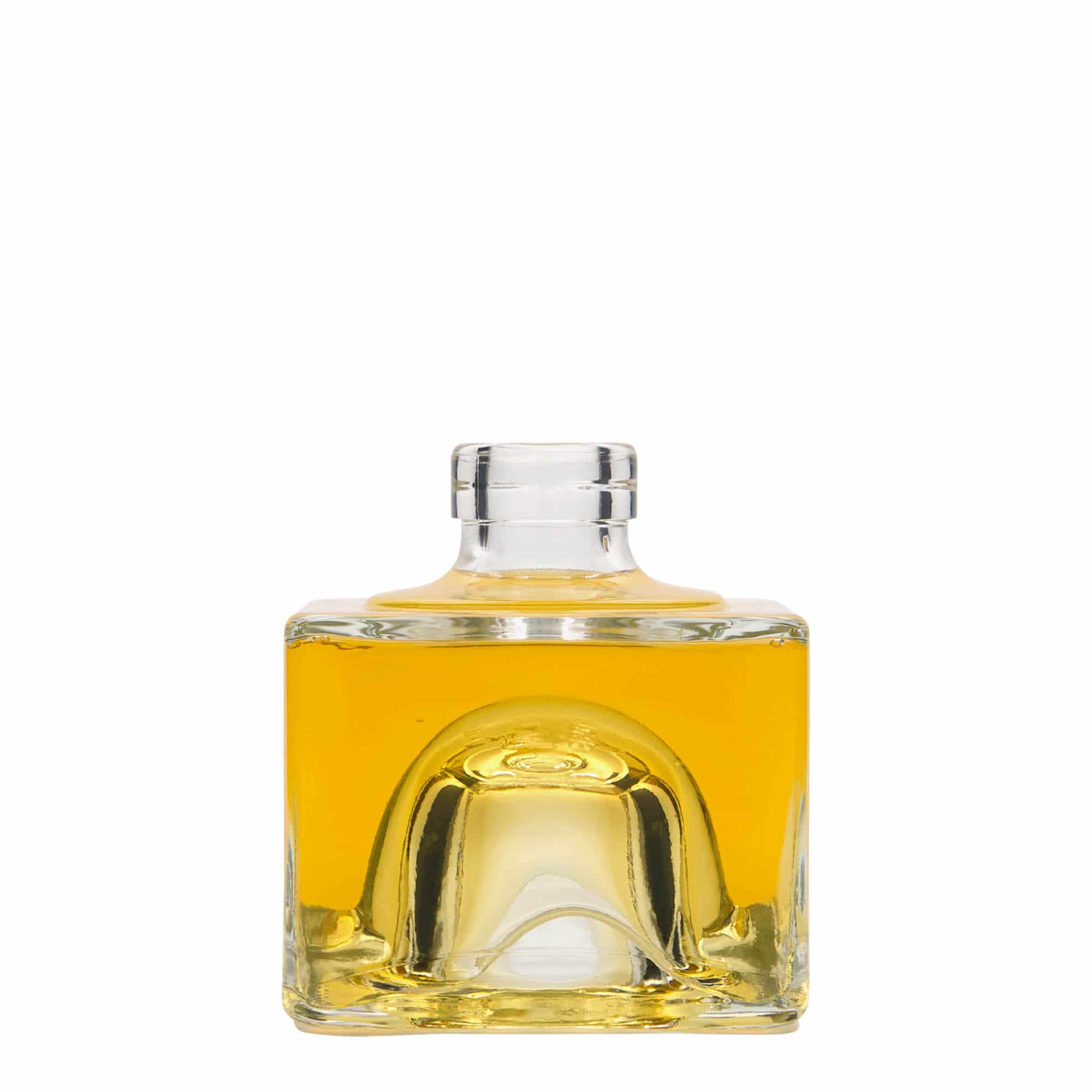 200 ml staklena flaša 'Cocolores', kvadratna, otvor: pluta