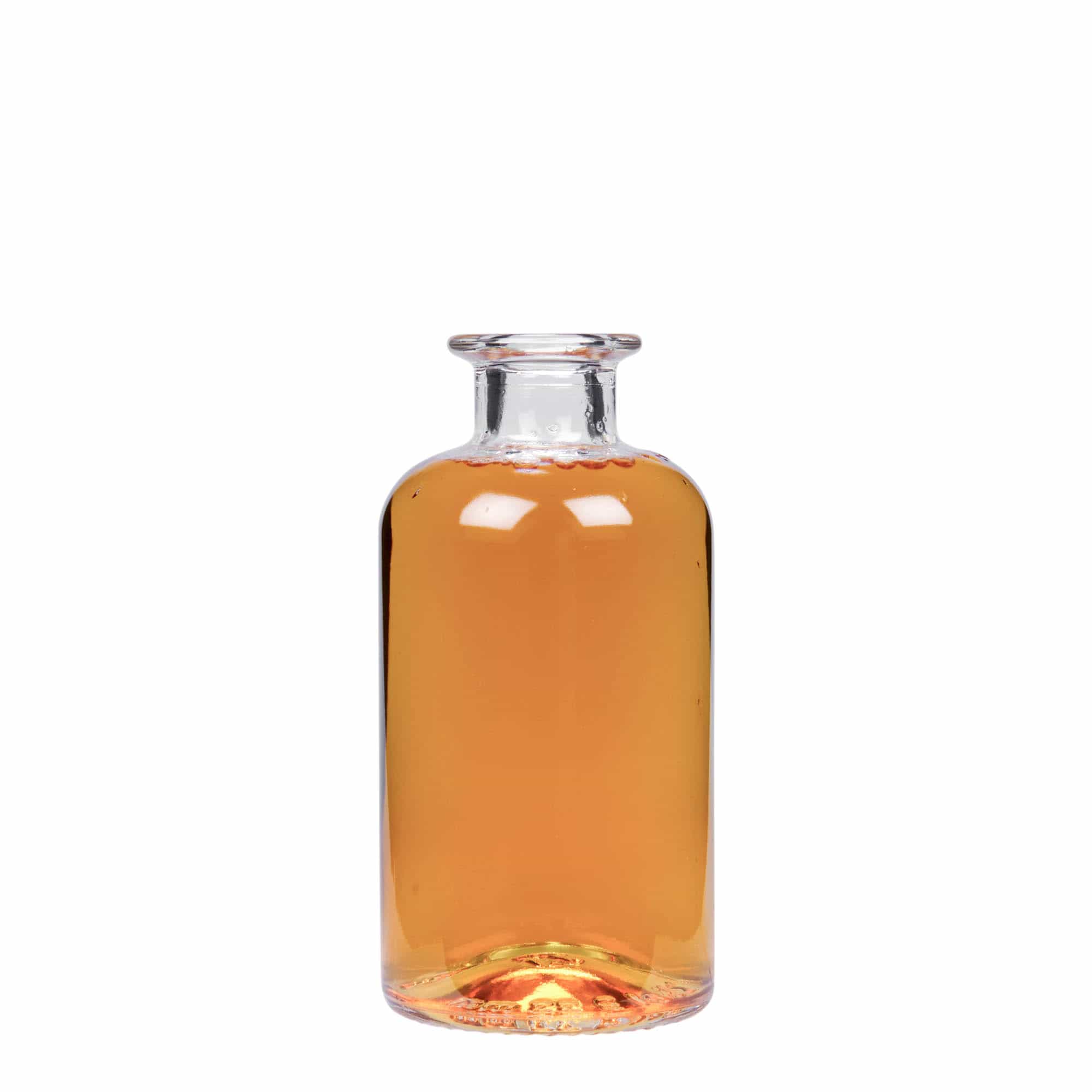 250 ml staklena flaša apotekarska, otvor: čep