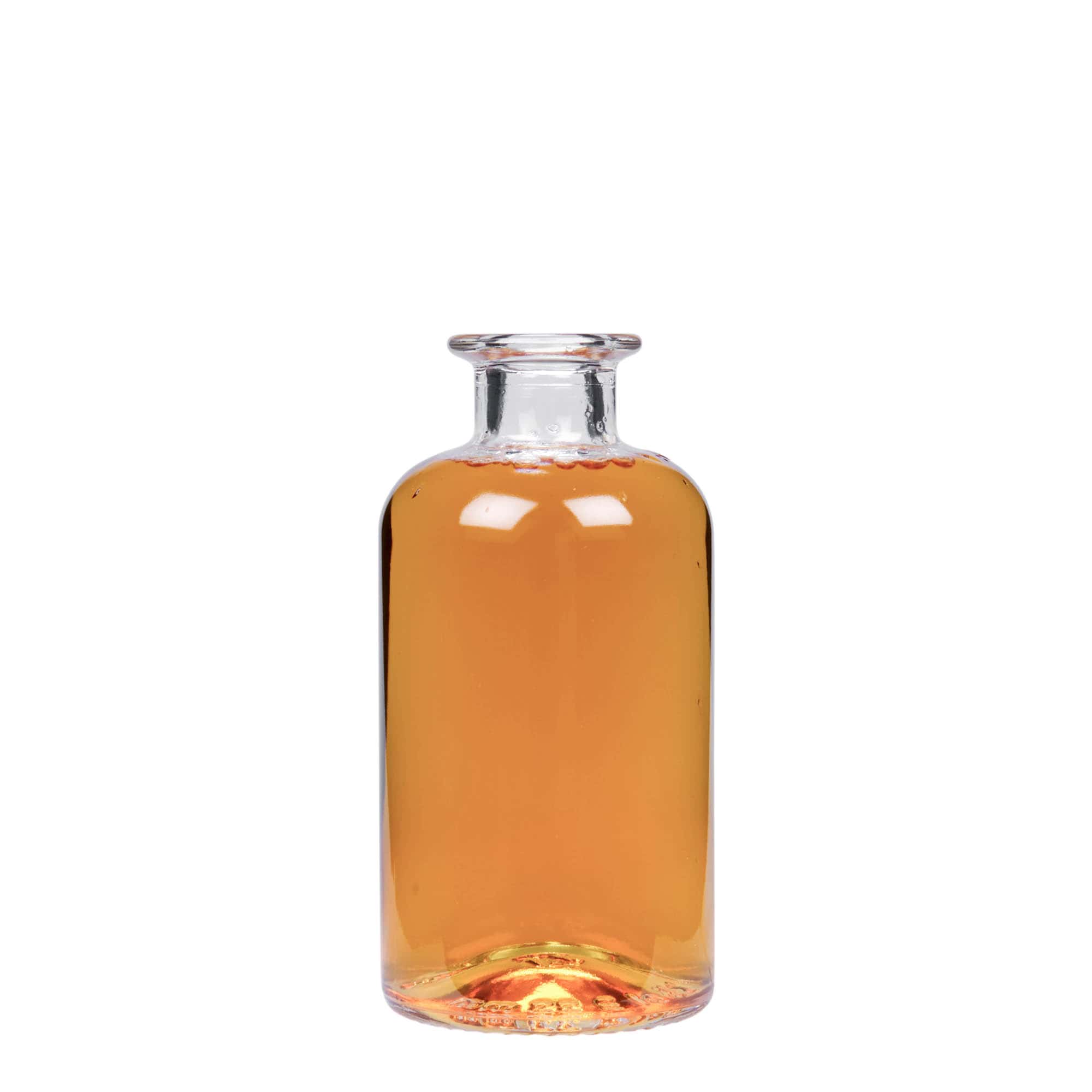 250 ml staklena flaša apotekarska, otvor: čep