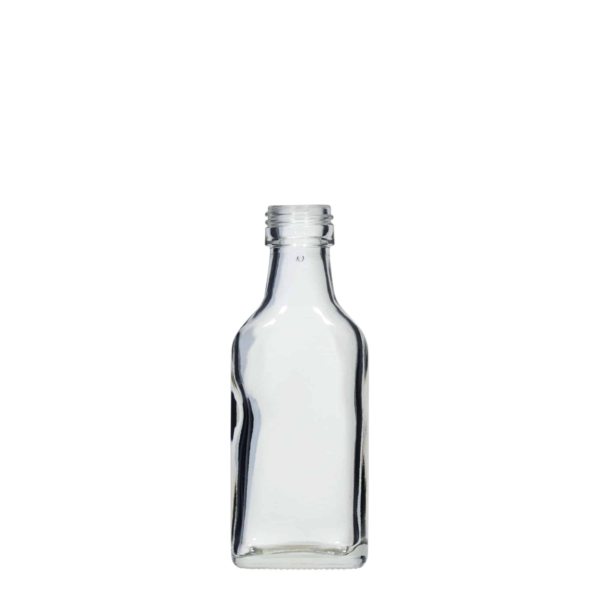 40 ml džepna bočica, pravougaona, otvor: PP 22