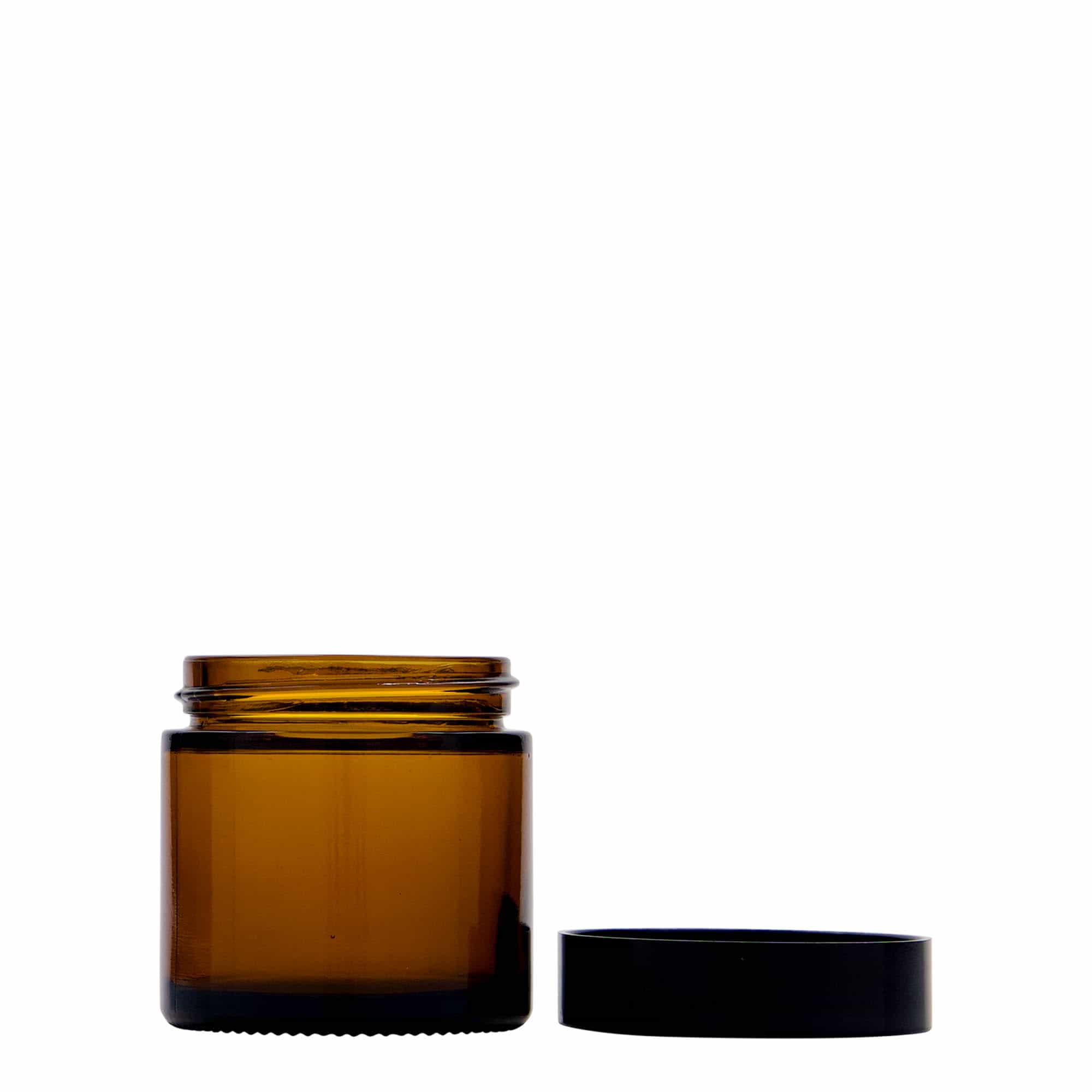 60 ml teglu 'Brown Line', staklo, braon, otvor: navojni zatvarač