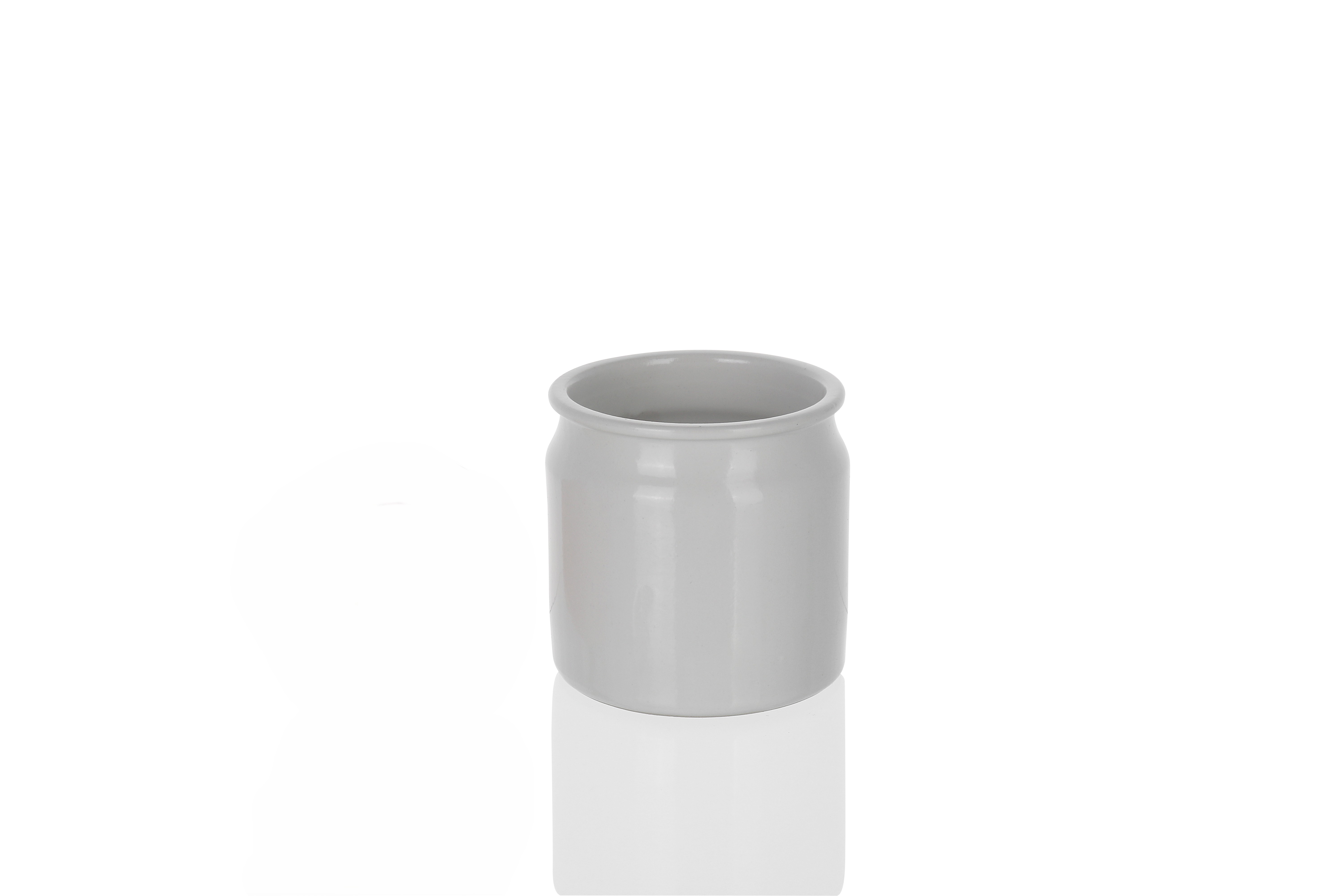 Kamena tegla od 160 ml, keramika, bela, otvor: Plutani čep