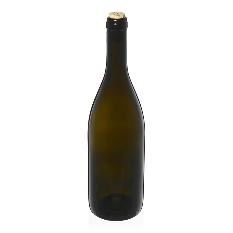 750 ml boca za vino 'Tiffany', antikno zelena, grlo: pluta