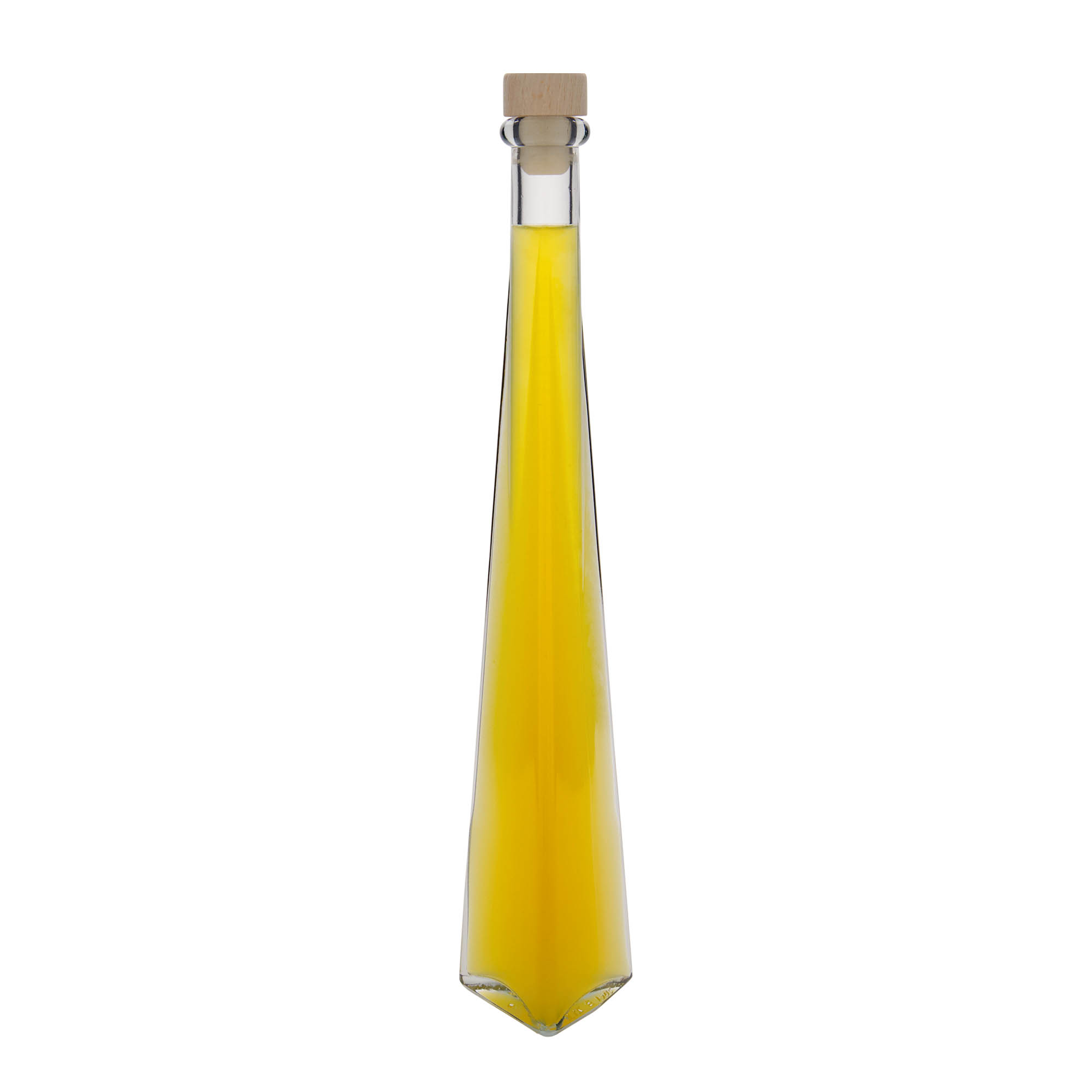 200 ml staklena flaša 'Dama Triangolore', trougaona, otvor: čep 200 ml staklena flaša 'Dama Triangolore', trougaona, otvor: čep