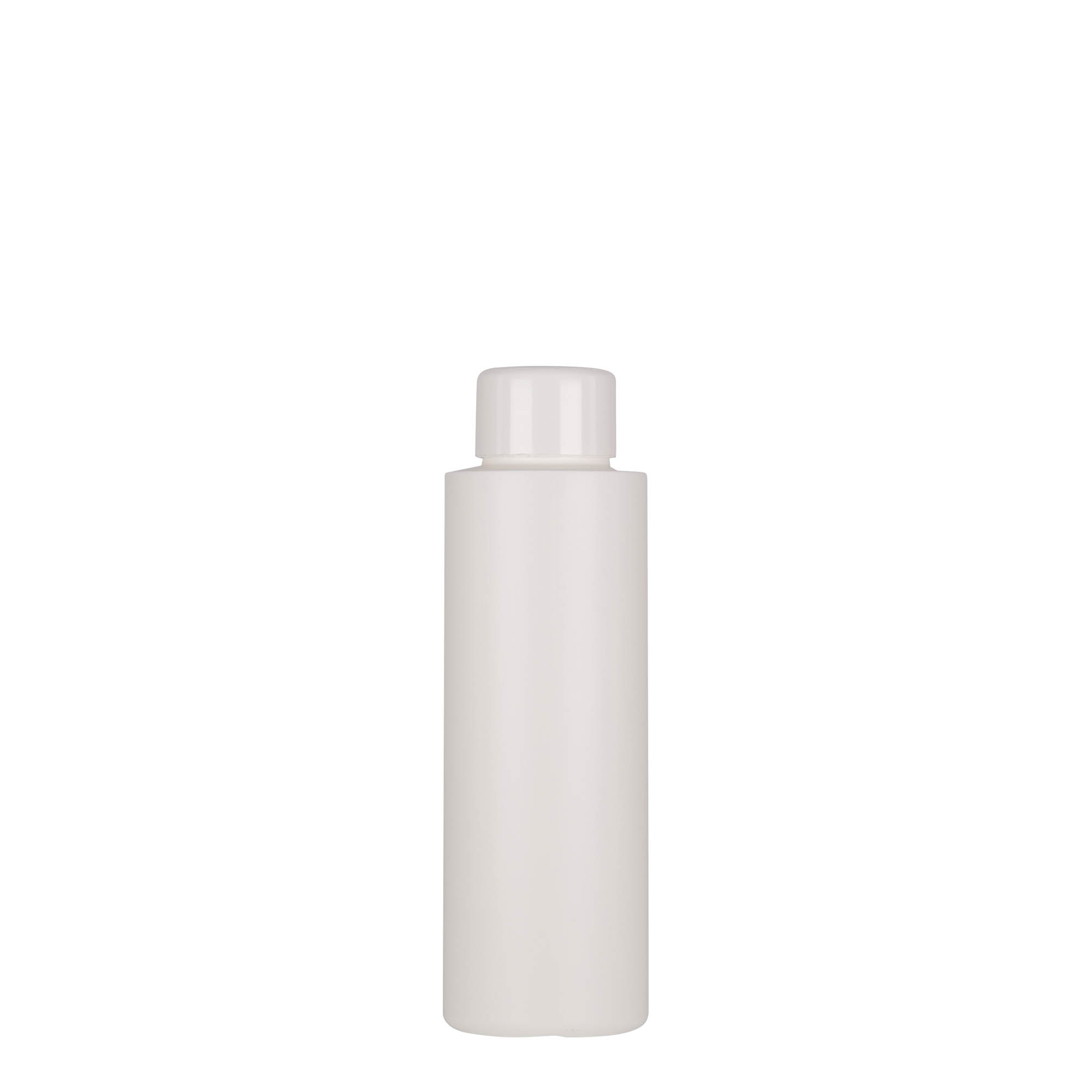 Plastična boca od 100 ml 'Pipe', Green HDPE, bela, otvor: GPI 24/410