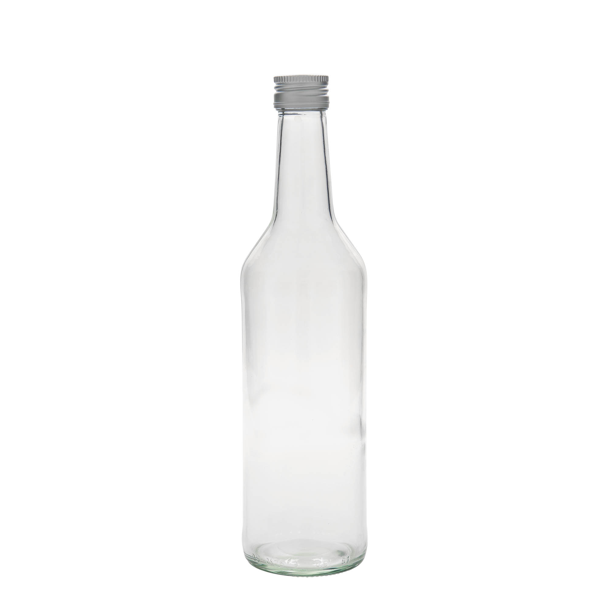 500 ml staklena flaša sa ravnim vratom, otvor: PP 28