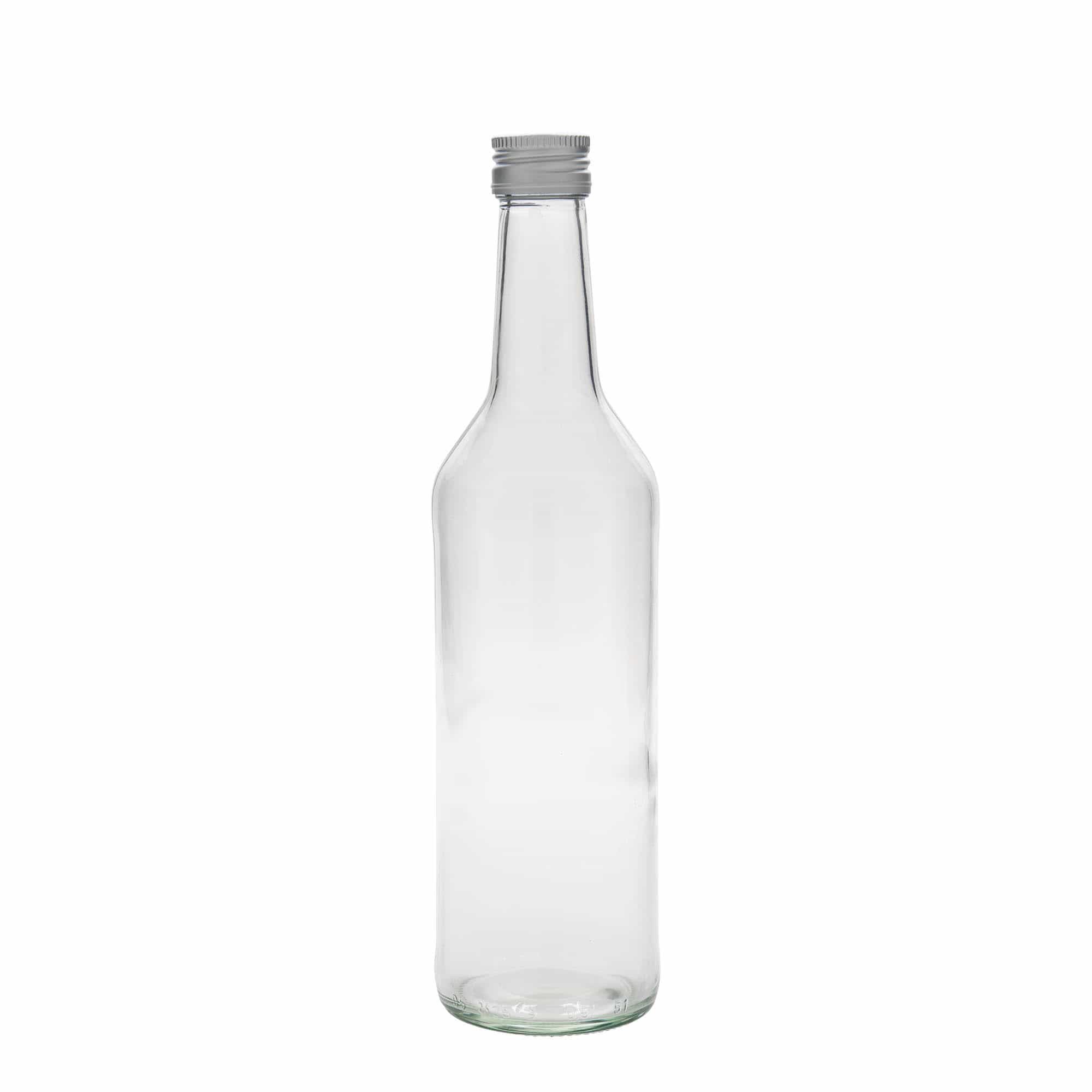 500 ml staklena flaša sa ravnim vratom, otvor: PP 28