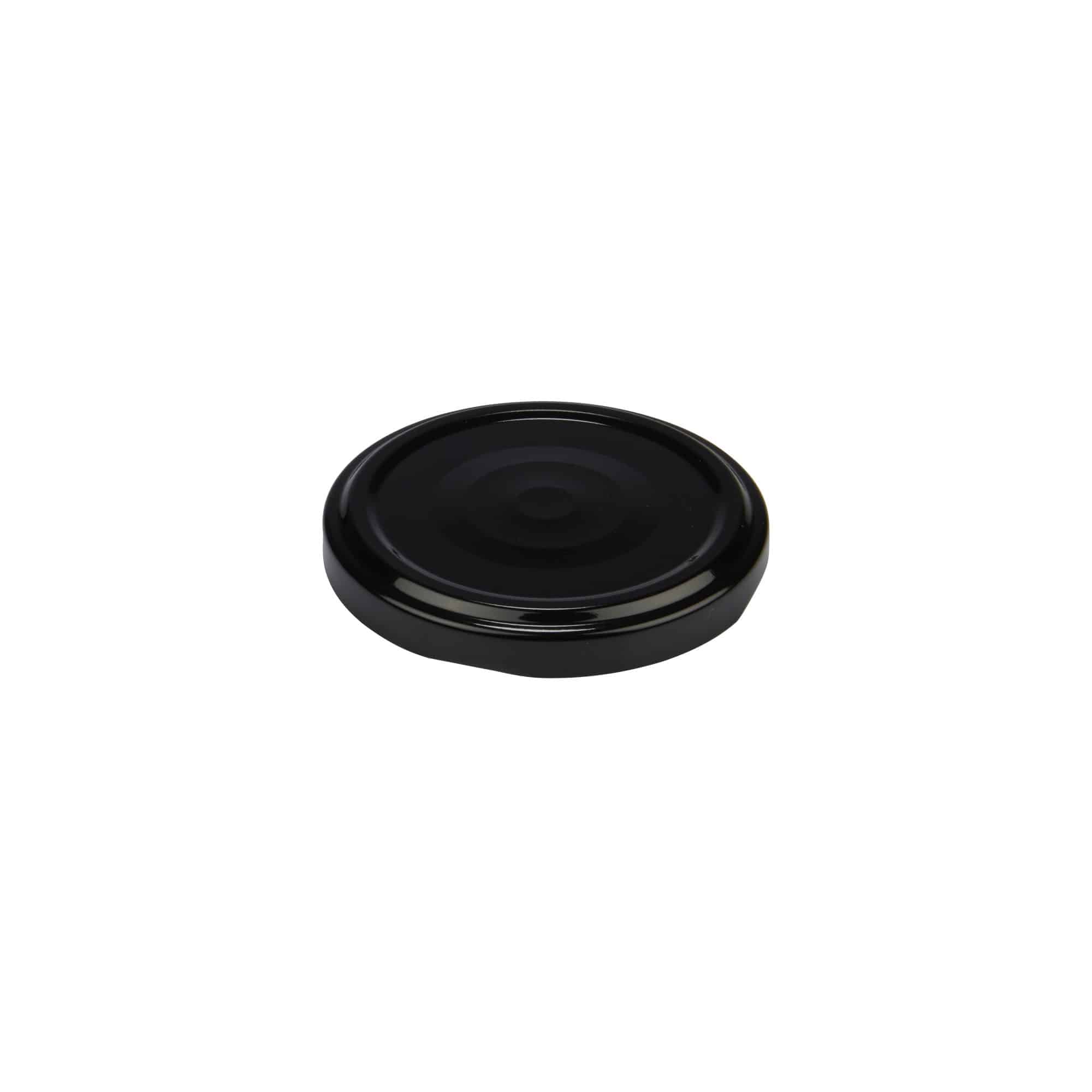 Twist Off poklopac, beli lim, crna, za otvor: TO 63 Twist Off poklopac, beli lim, crna, za otvor: TO 63