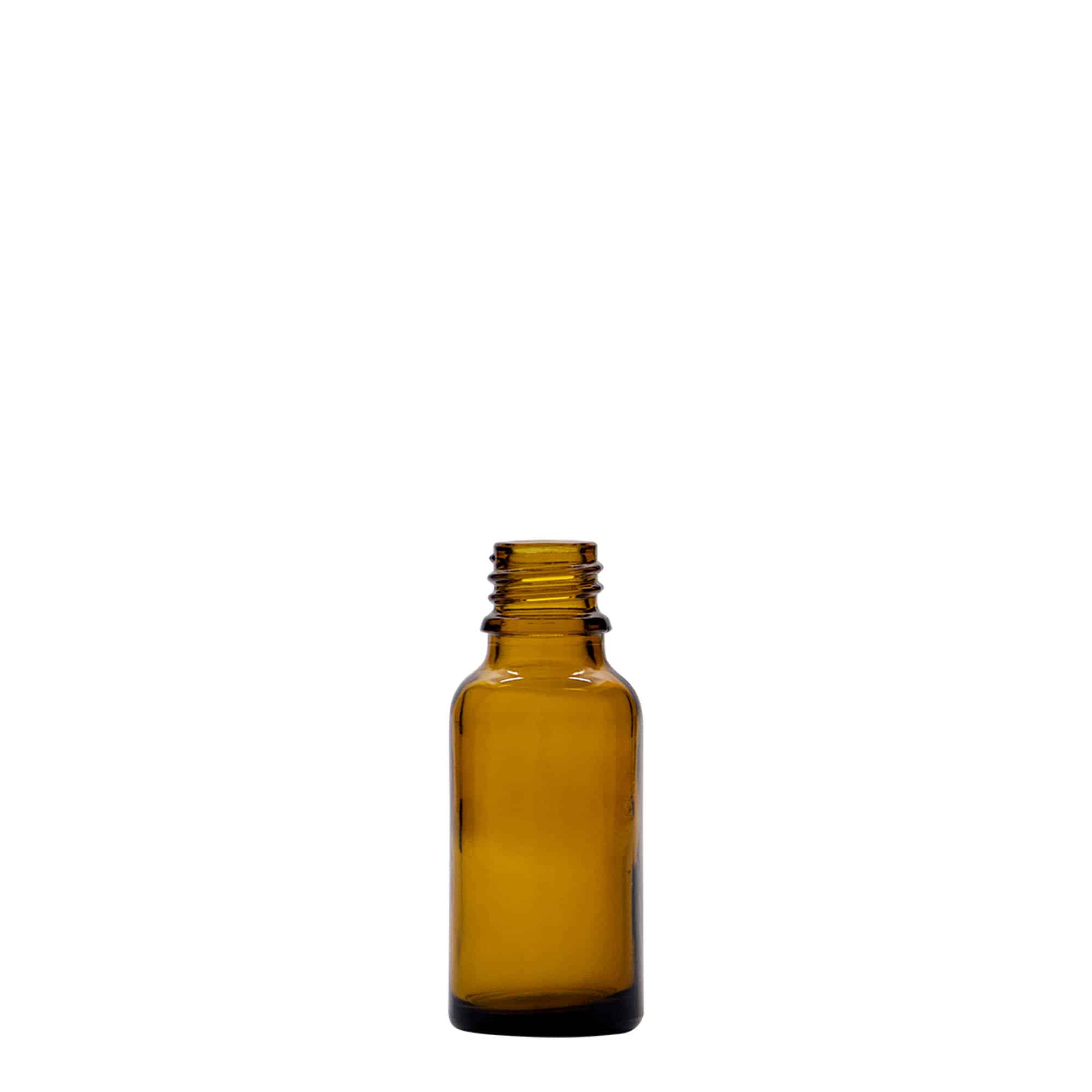 Medicinska boca od 20 ml, staklo, braon, otvor: DIN 18 Medicinska boca od 20 ml, staklo, braon, otvor: DIN 18