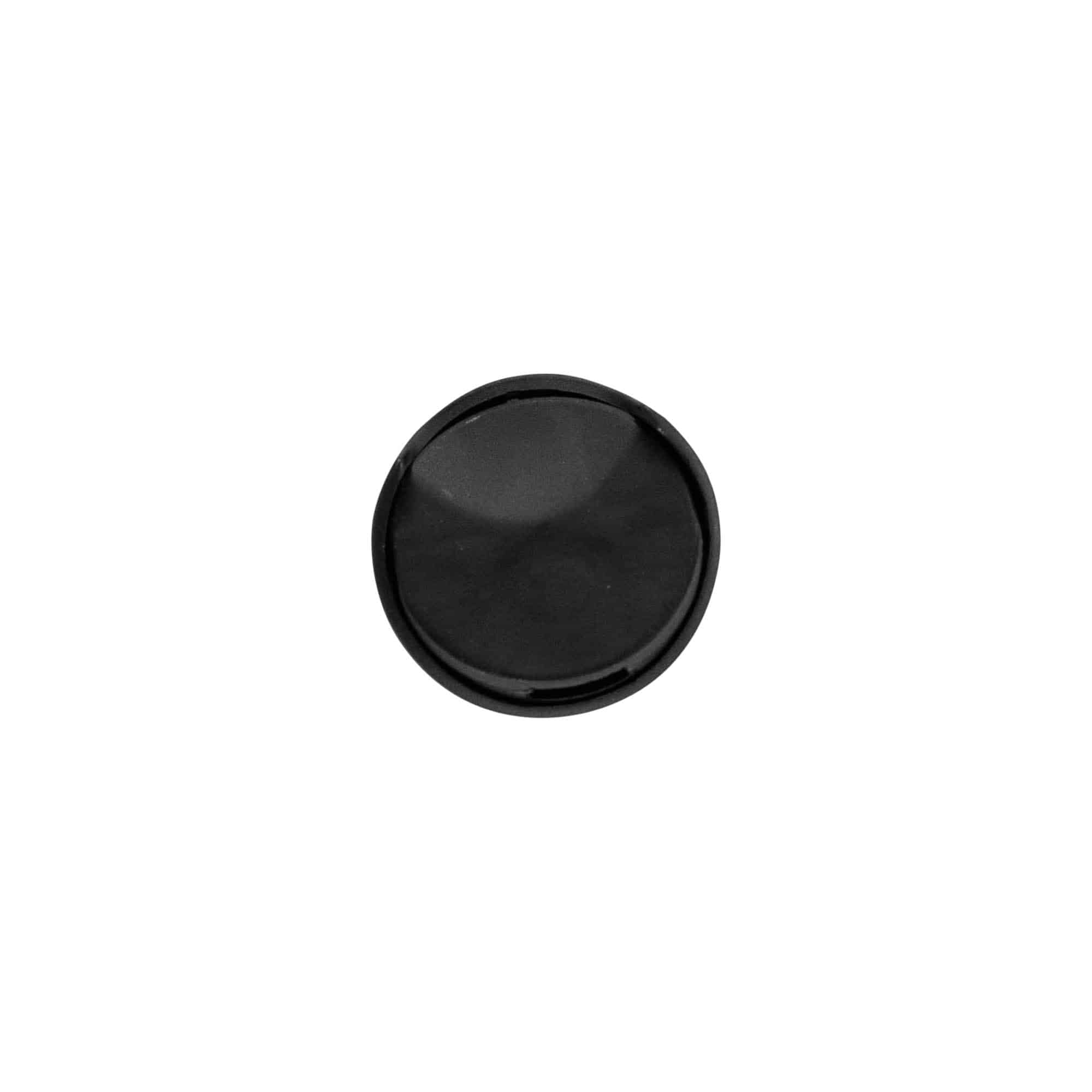 Zatvarač sa navojem Disc Top, PP plastika, crna, za otvor: 24/410
