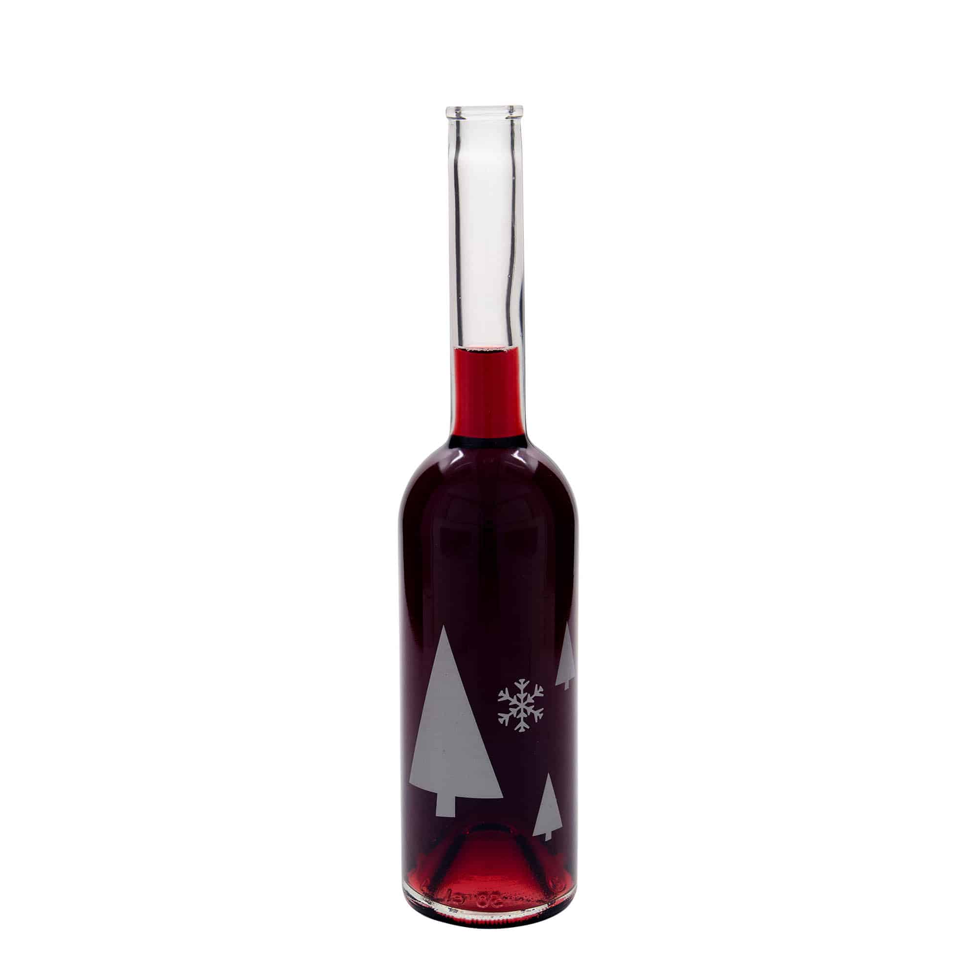 500 ml staklena flaša 'Opera', motiv: pahuljice, grlo: čep 500 ml staklena flaša 'Opera', motiv: pahuljice, grlo: čep